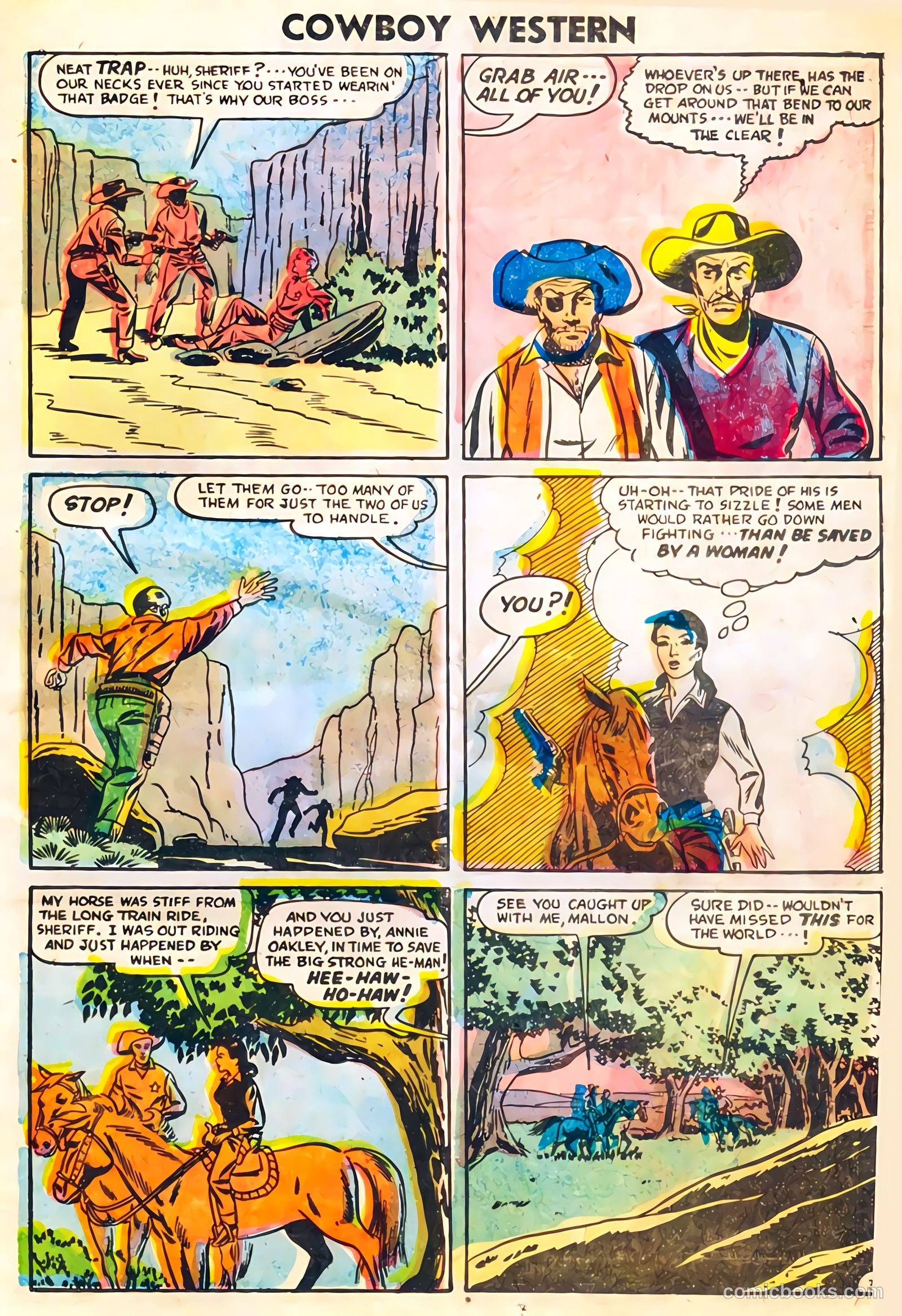 Cowboy Western #59 (1956) — page 25 of 36