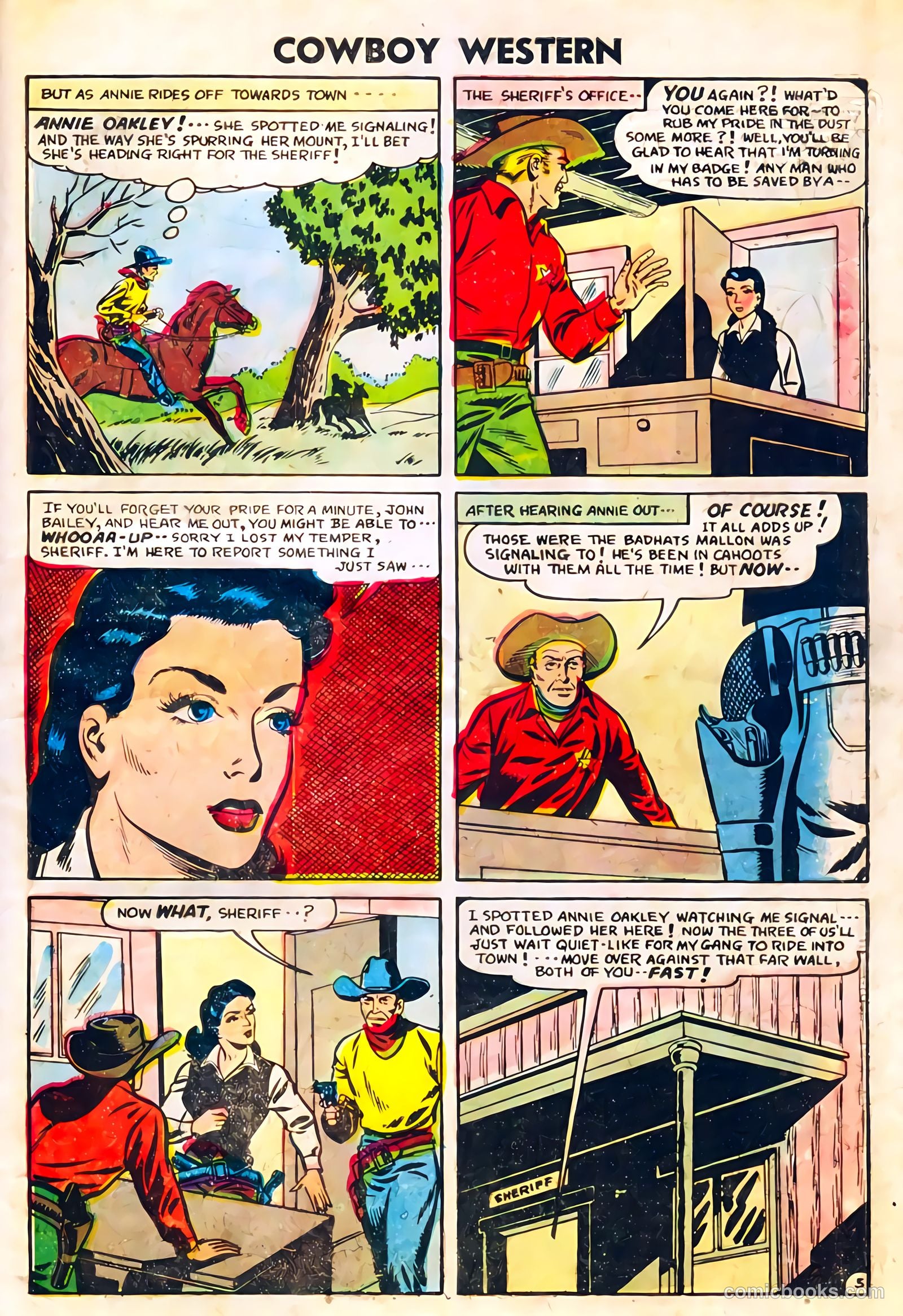 Cowboy Western #59 (1956) — page 27 of 36