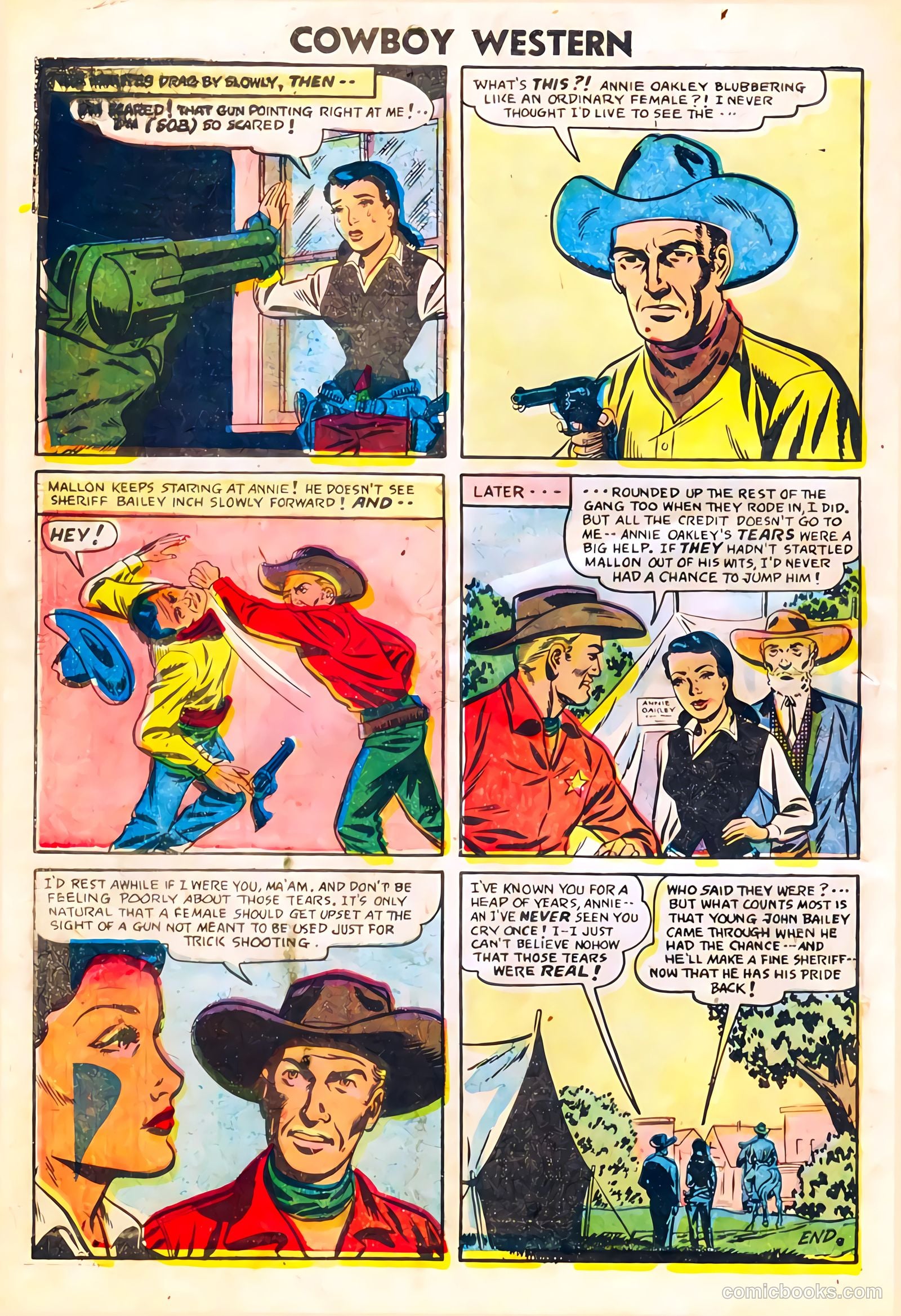 Cowboy Western #59 (1956) — page 28 of 36