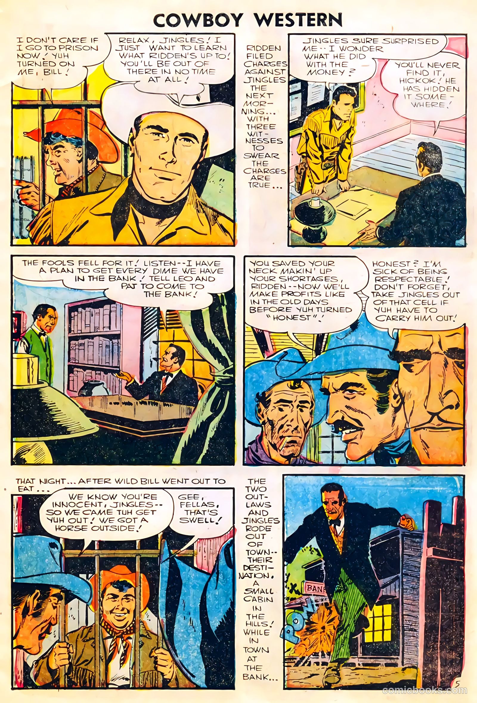 Cowboy Western #60 (1956) — page 7 of 36