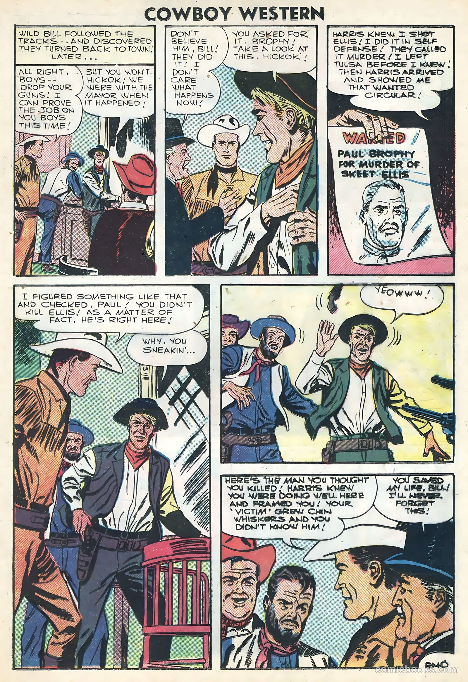 Cowboy Western #61 (1956) — page 21 of 36