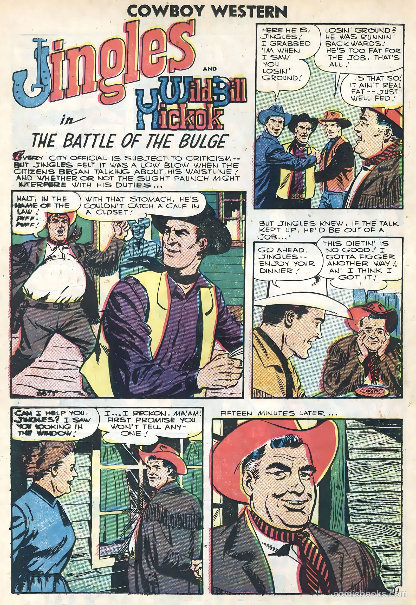 Cowboy Western #61 (1956) — page 22 of 36