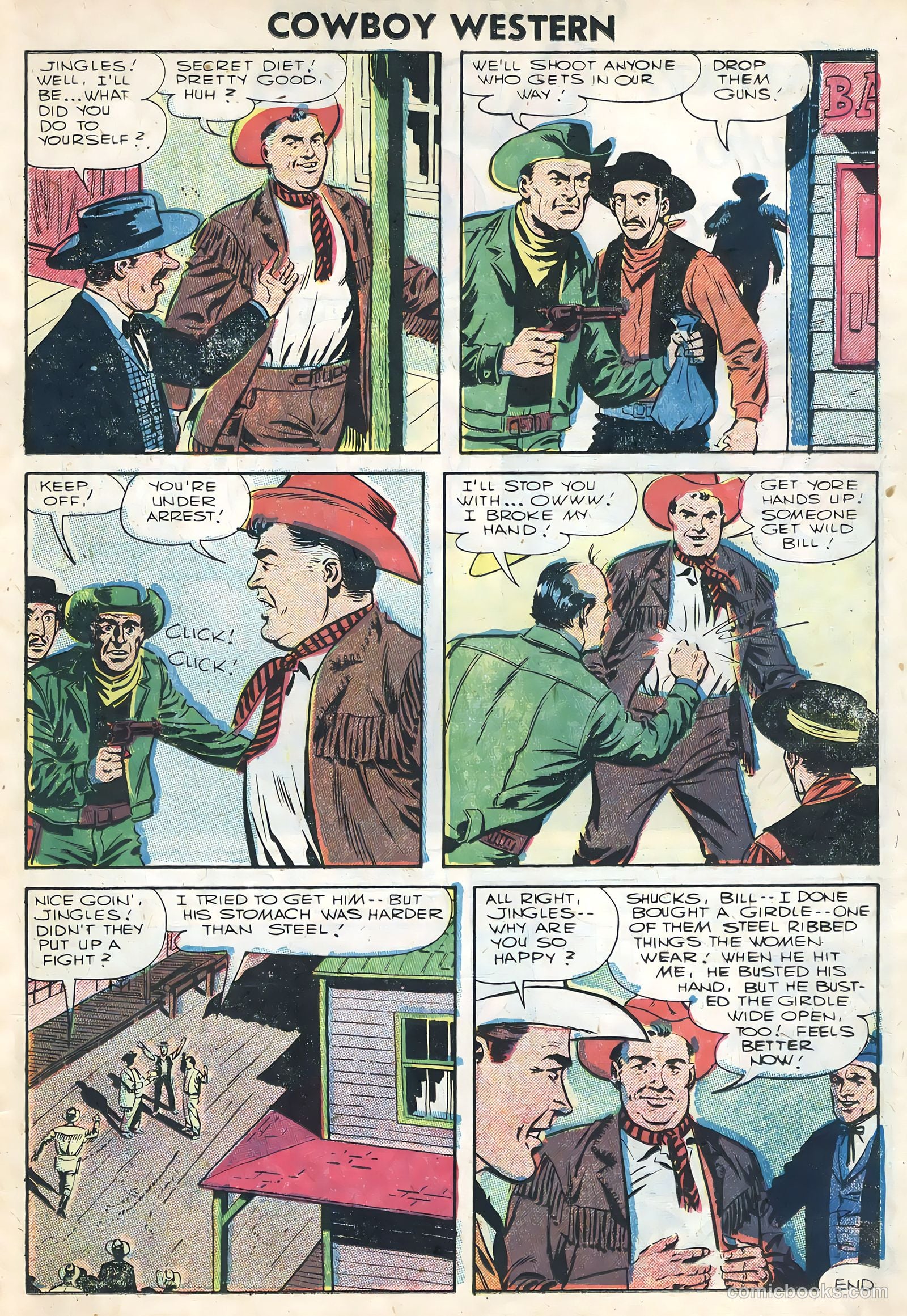 Cowboy Western #61 (1956) — page 23 of 36