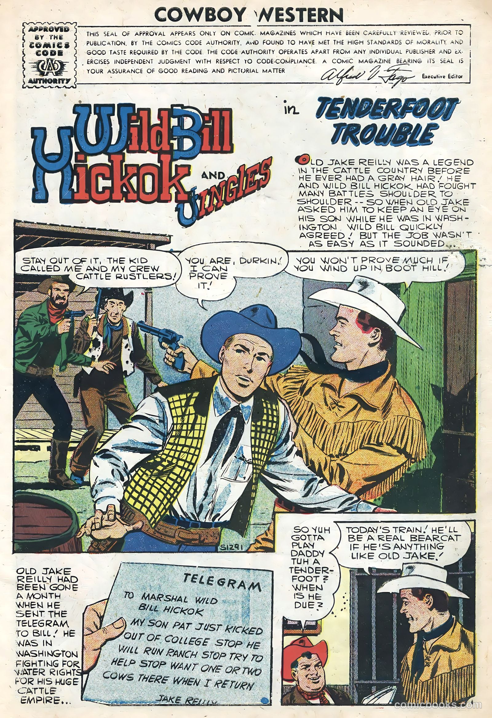 Cowboy Western #62 (1957) — page 3 of 36
