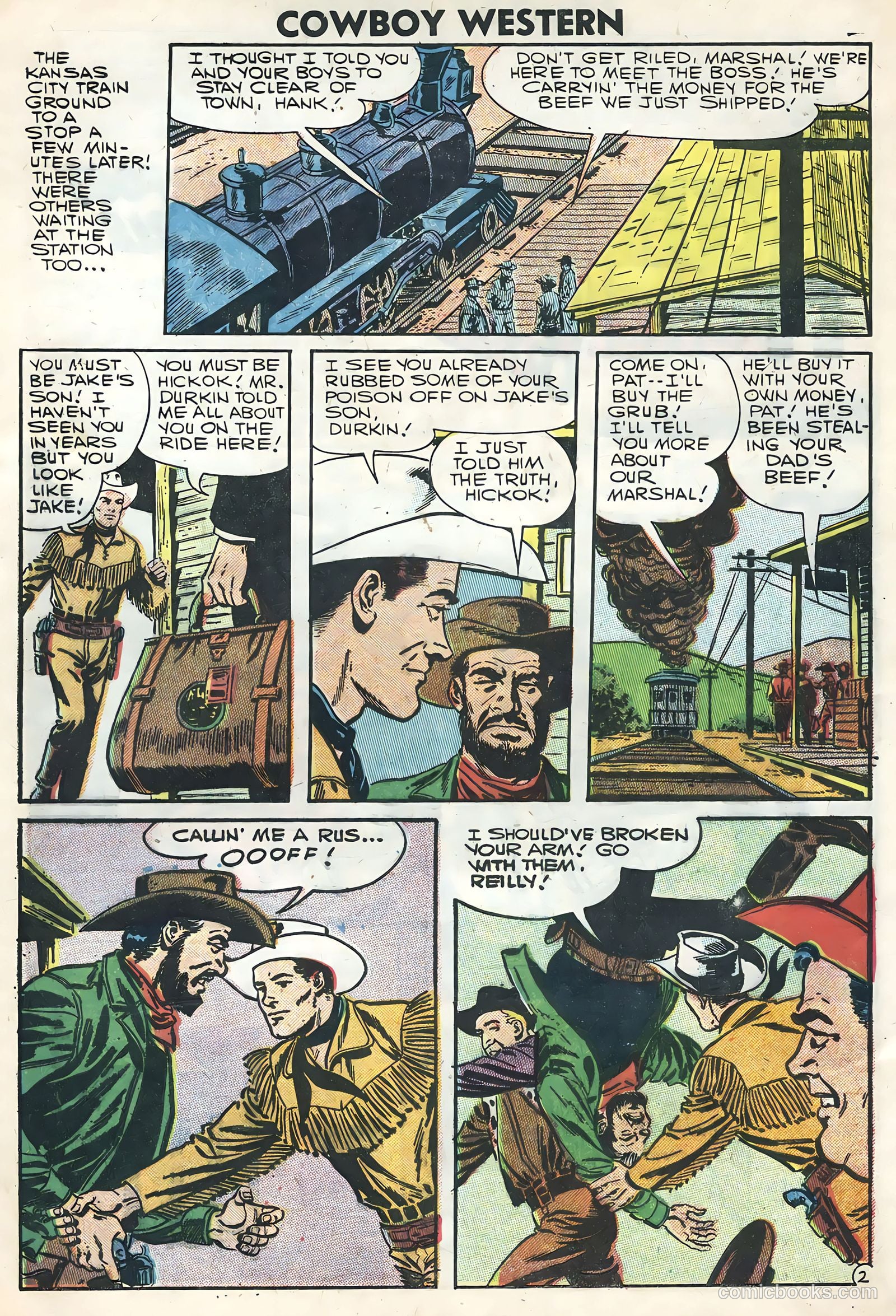 Cowboy Western #62 (1957) — page 4 of 36