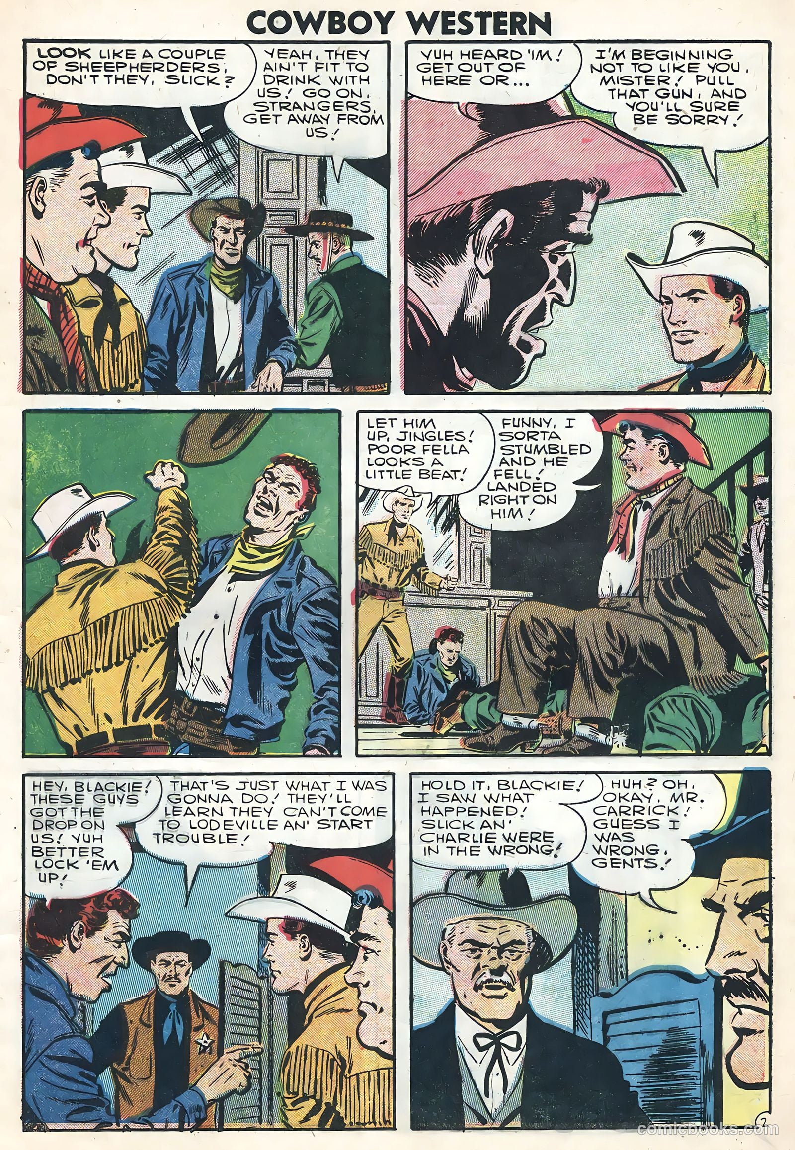 Cowboy Western #62 (1957) — page 9 of 36