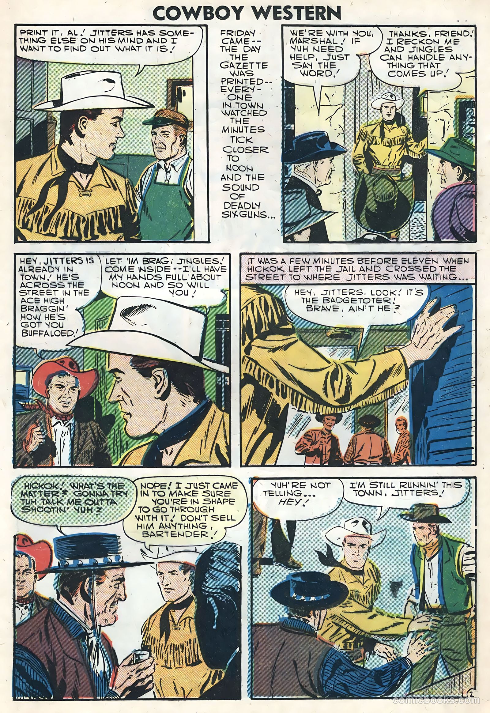 Cowboy Western #62 (1957) — page 21 of 36