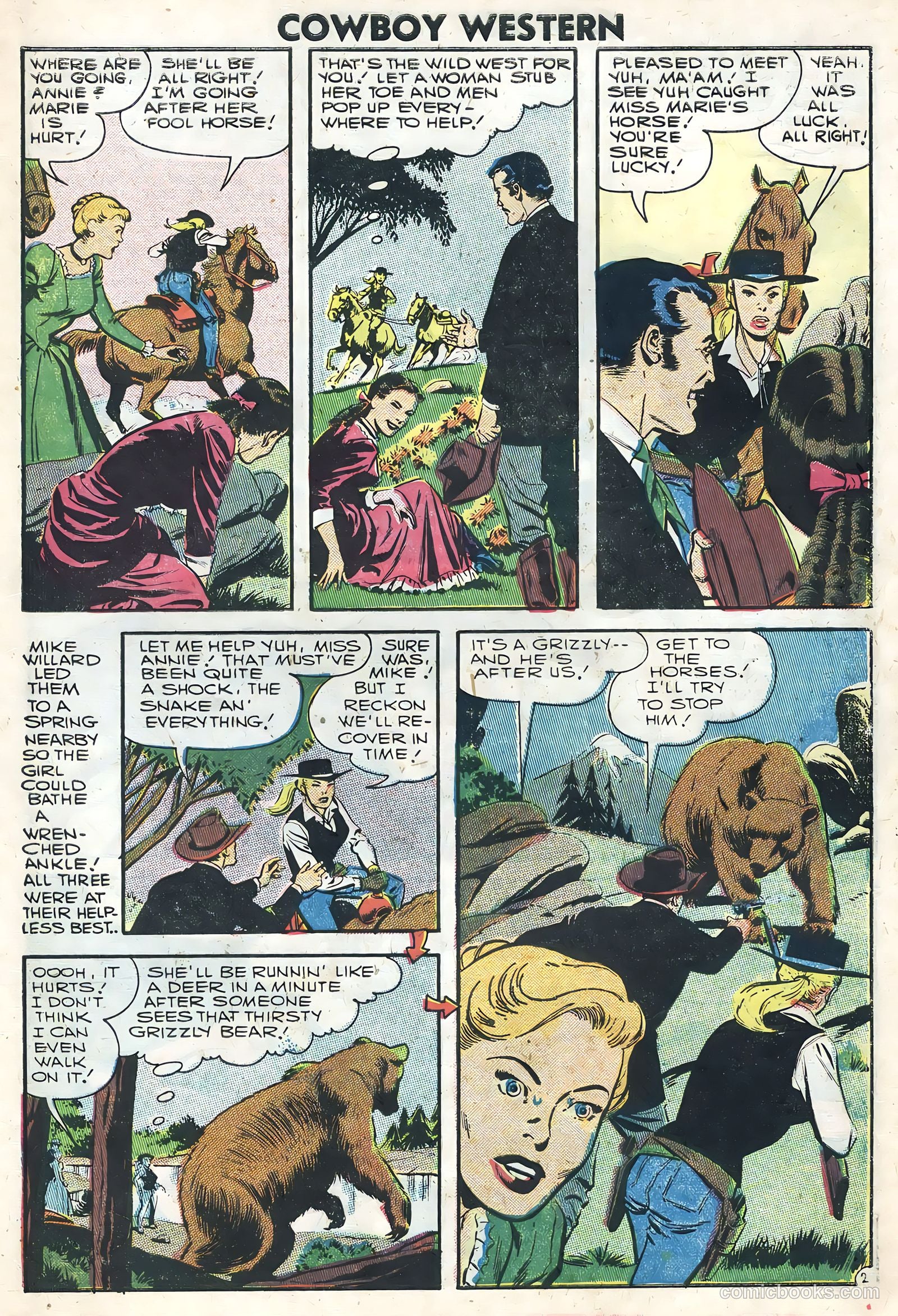 Cowboy Western #62 (1957) — page 27 of 36