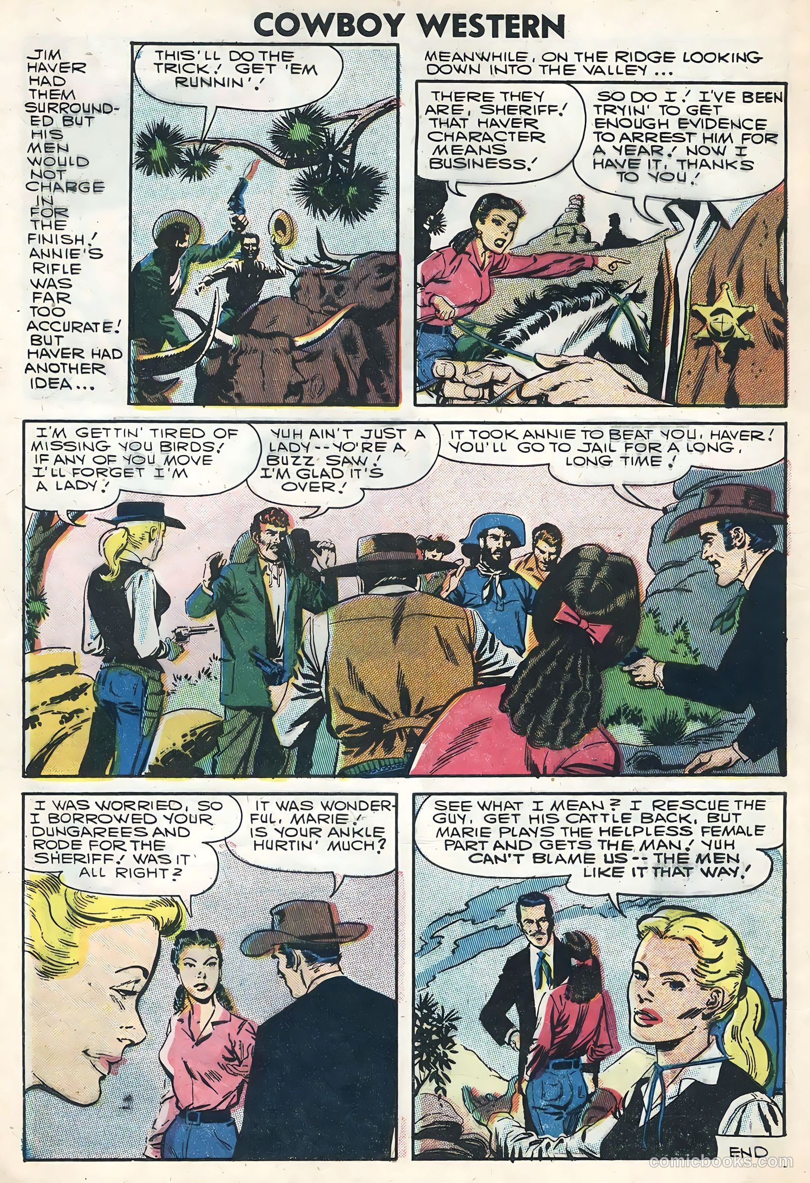 Cowboy Western #62 (1957) — page 32 of 36