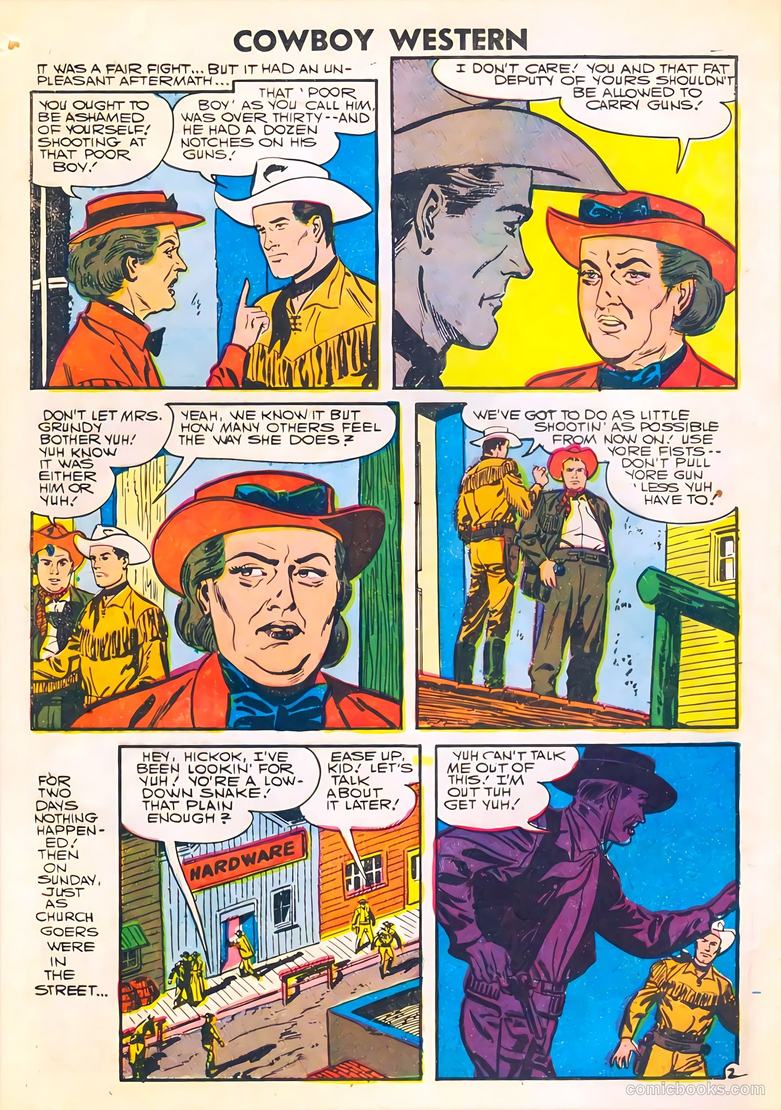 Cowboy Western #63 (1957) — page 4 of 36
