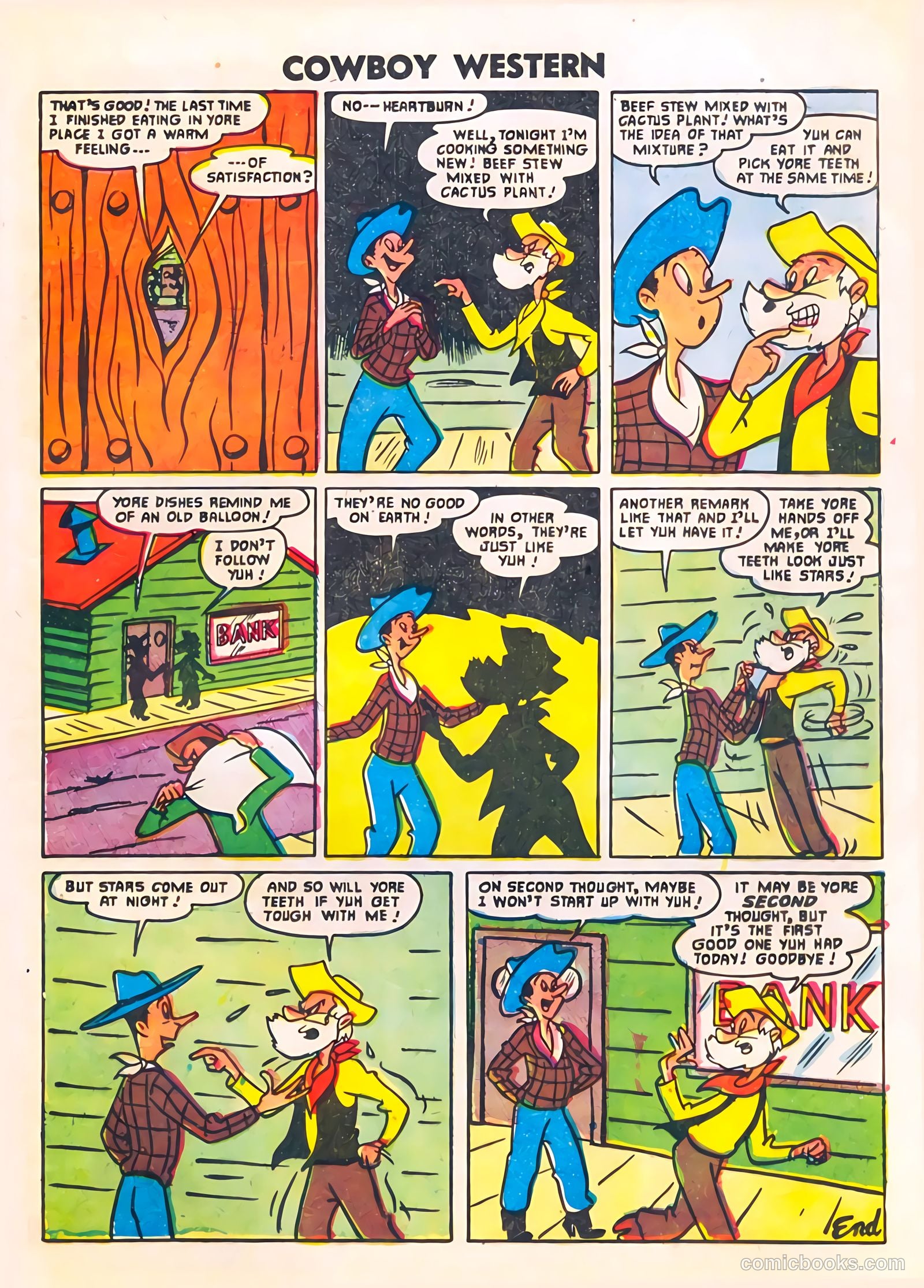 Cowboy Western #63 (1957) — page 21 of 36