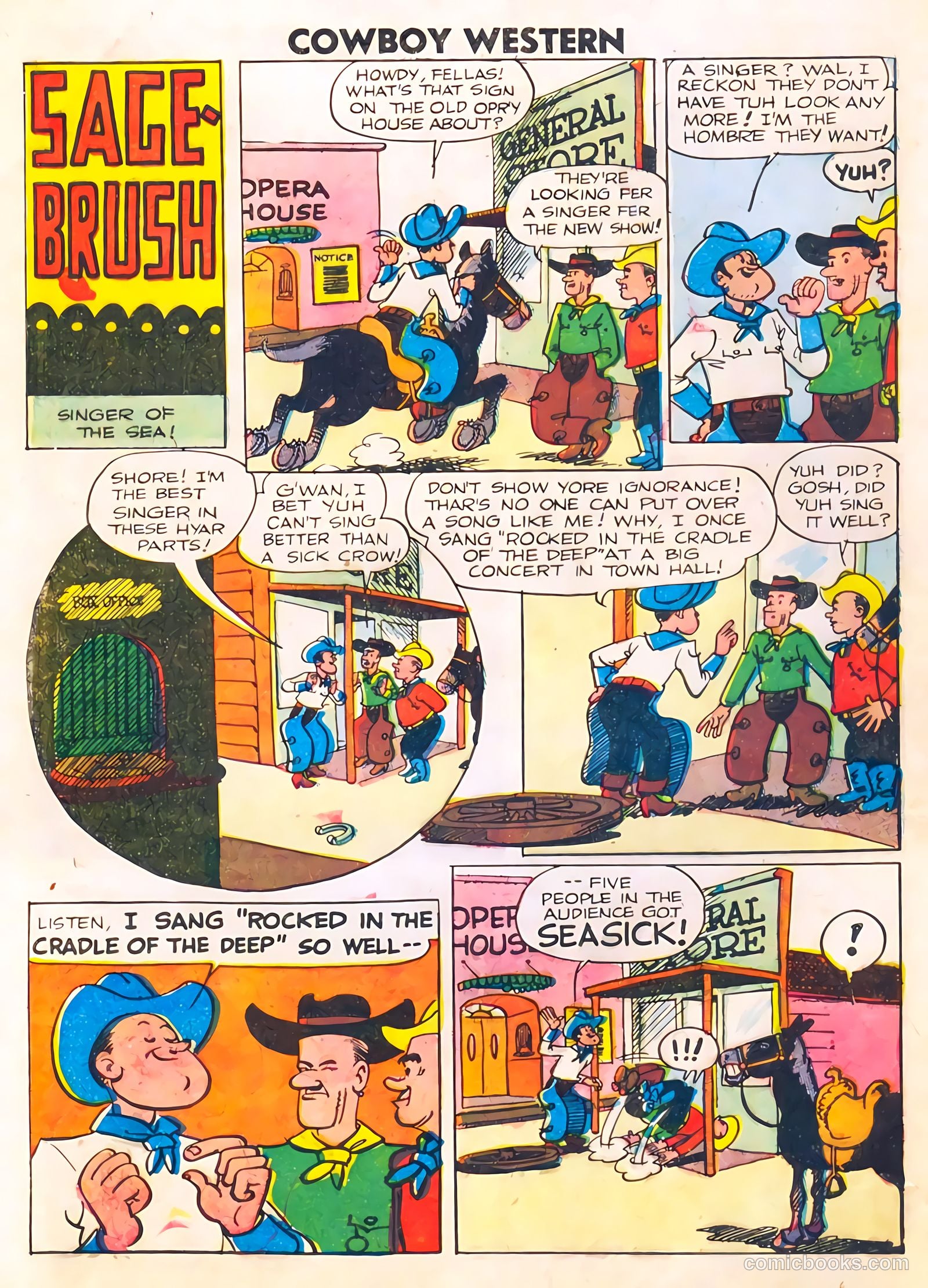 Cowboy Western #63 (1957) — page 28 of 36