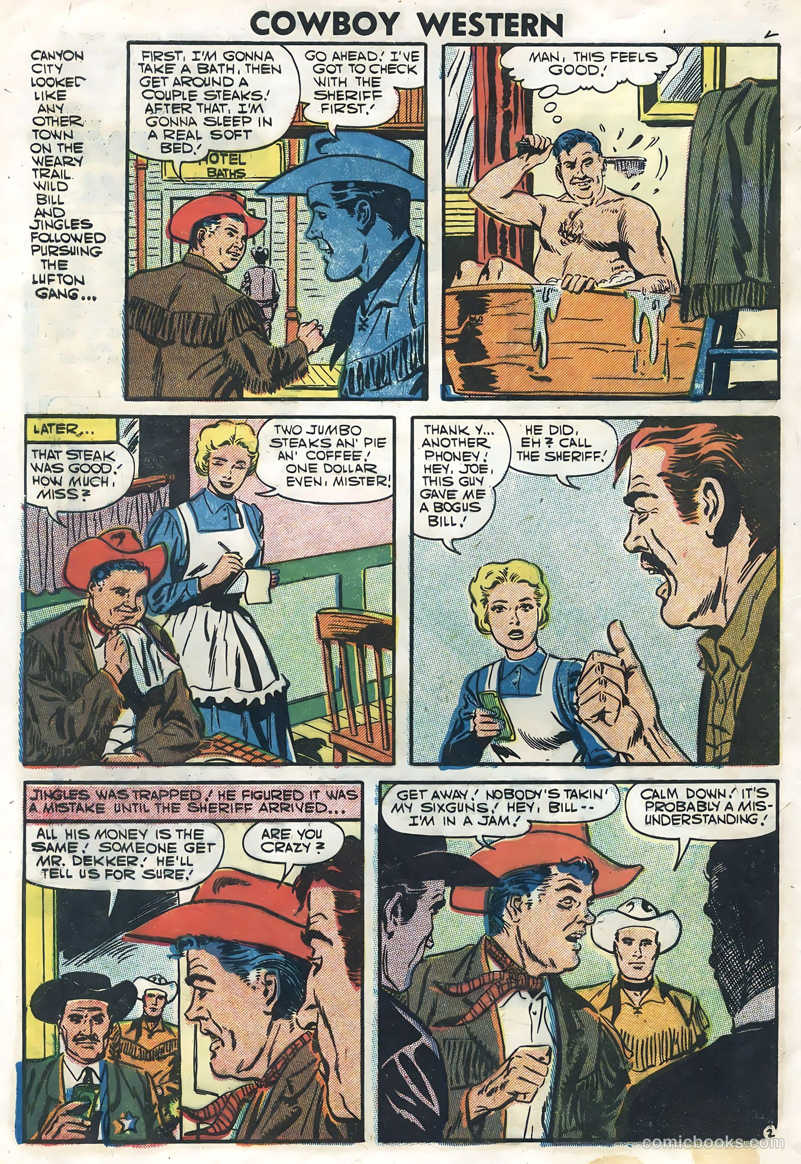 Cowboy Western #64 (1957) — page 4 of 36