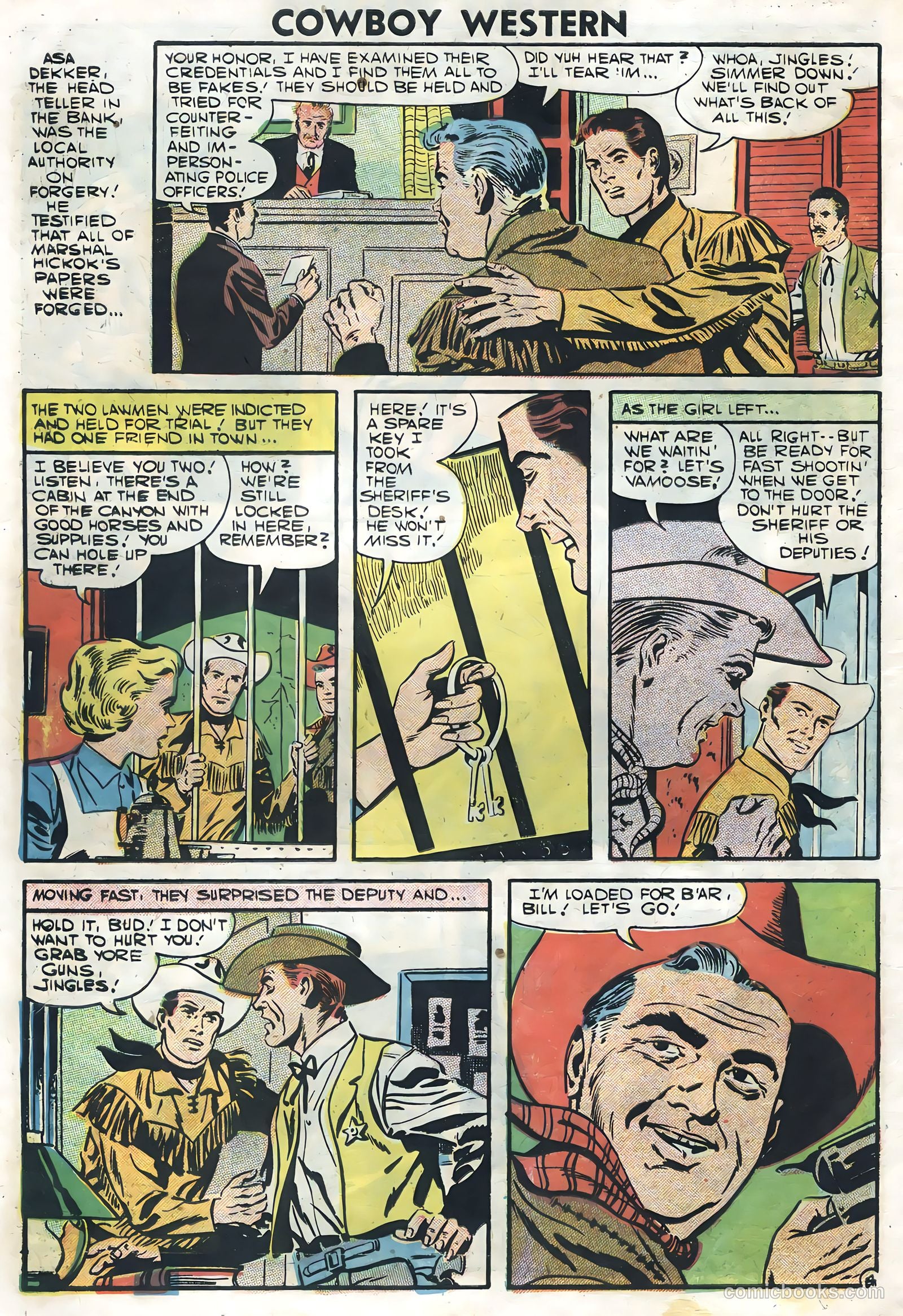 Cowboy Western #64 (1957) — page 6 of 36