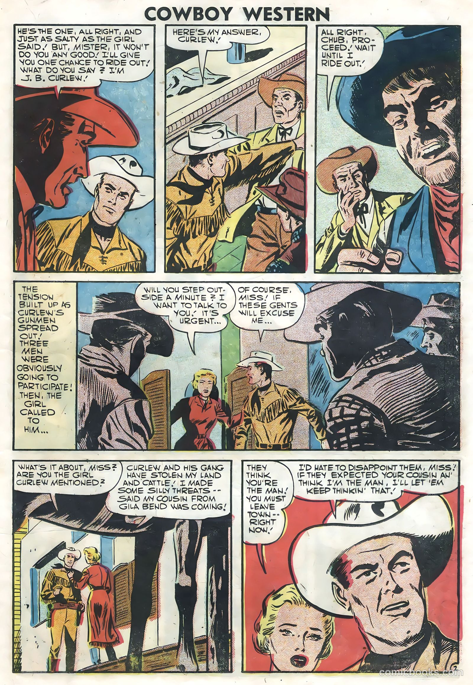 Cowboy Western #64 (1957) — page 19 of 36