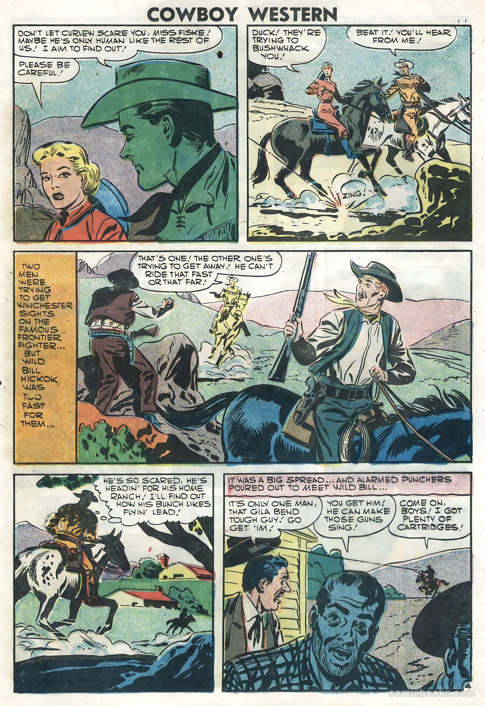 Cowboy Western #64 (1957) — page 21 of 36
