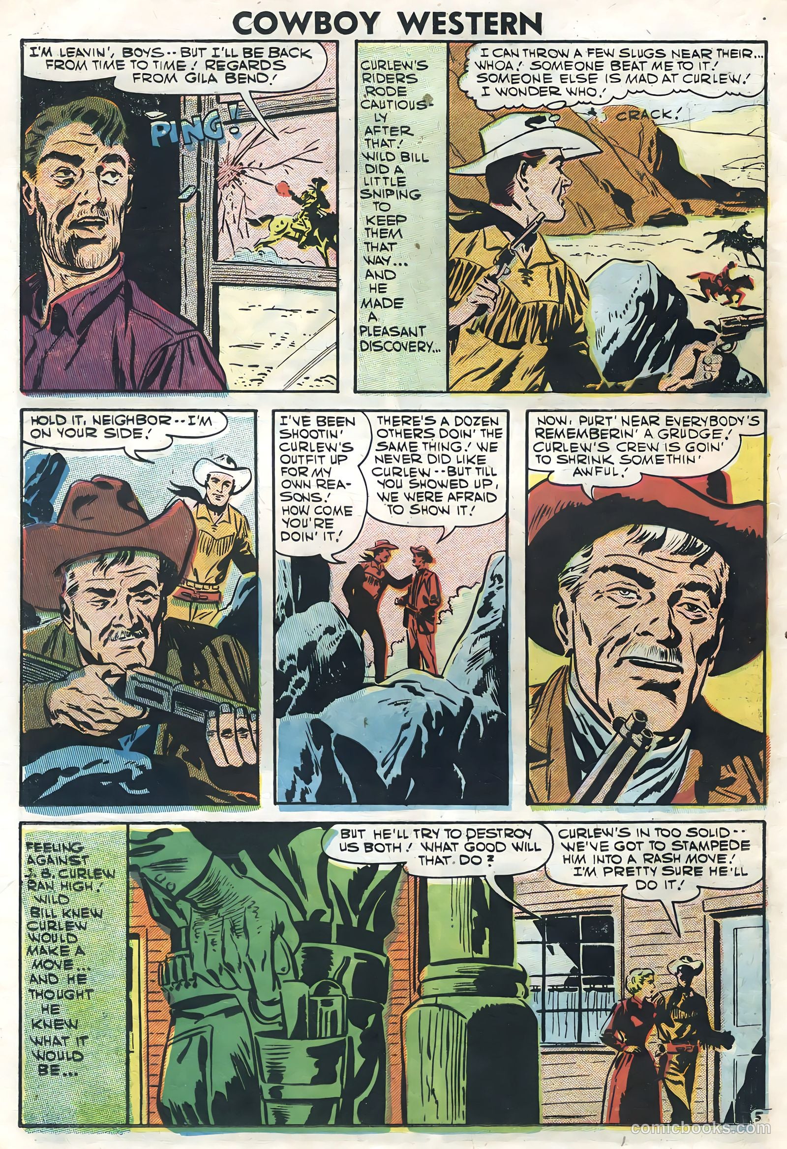 Cowboy Western #64 (1957) — page 22 of 36