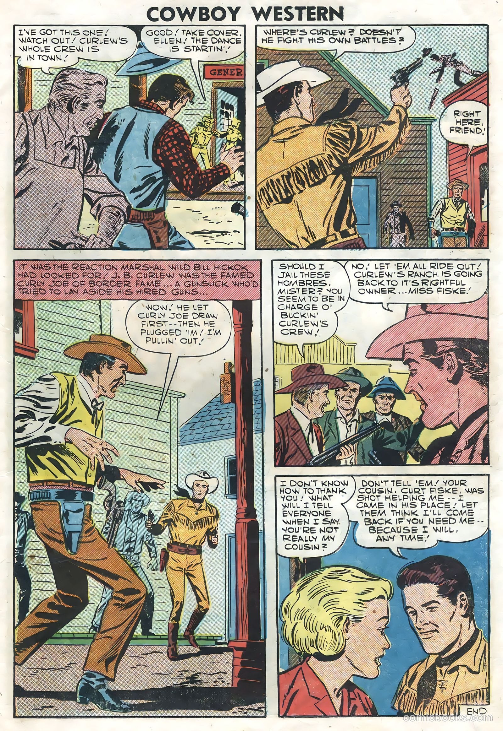 Cowboy Western #64 (1957) — page 23 of 36