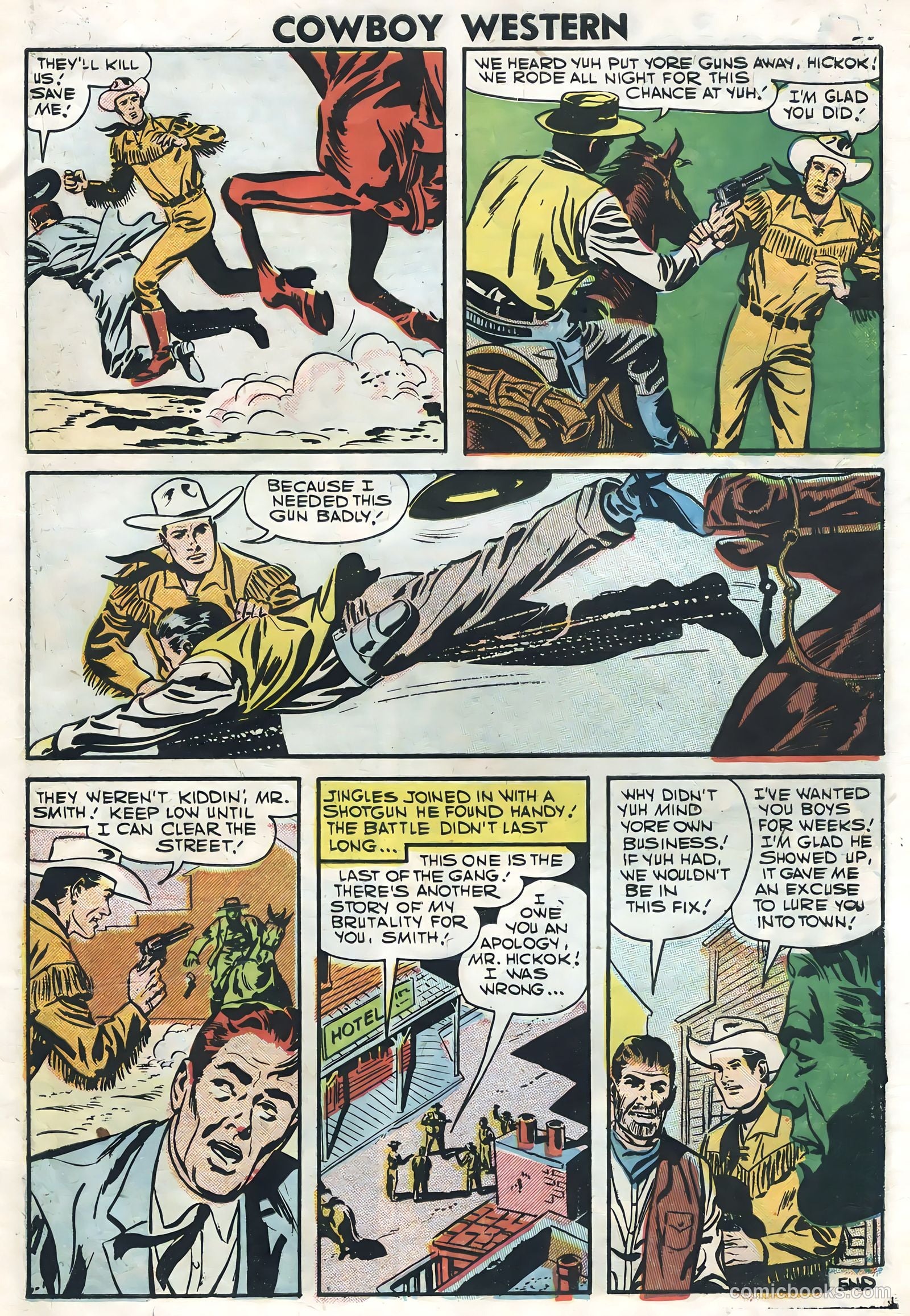 Cowboy Western #64 (1957) — page 27 of 36