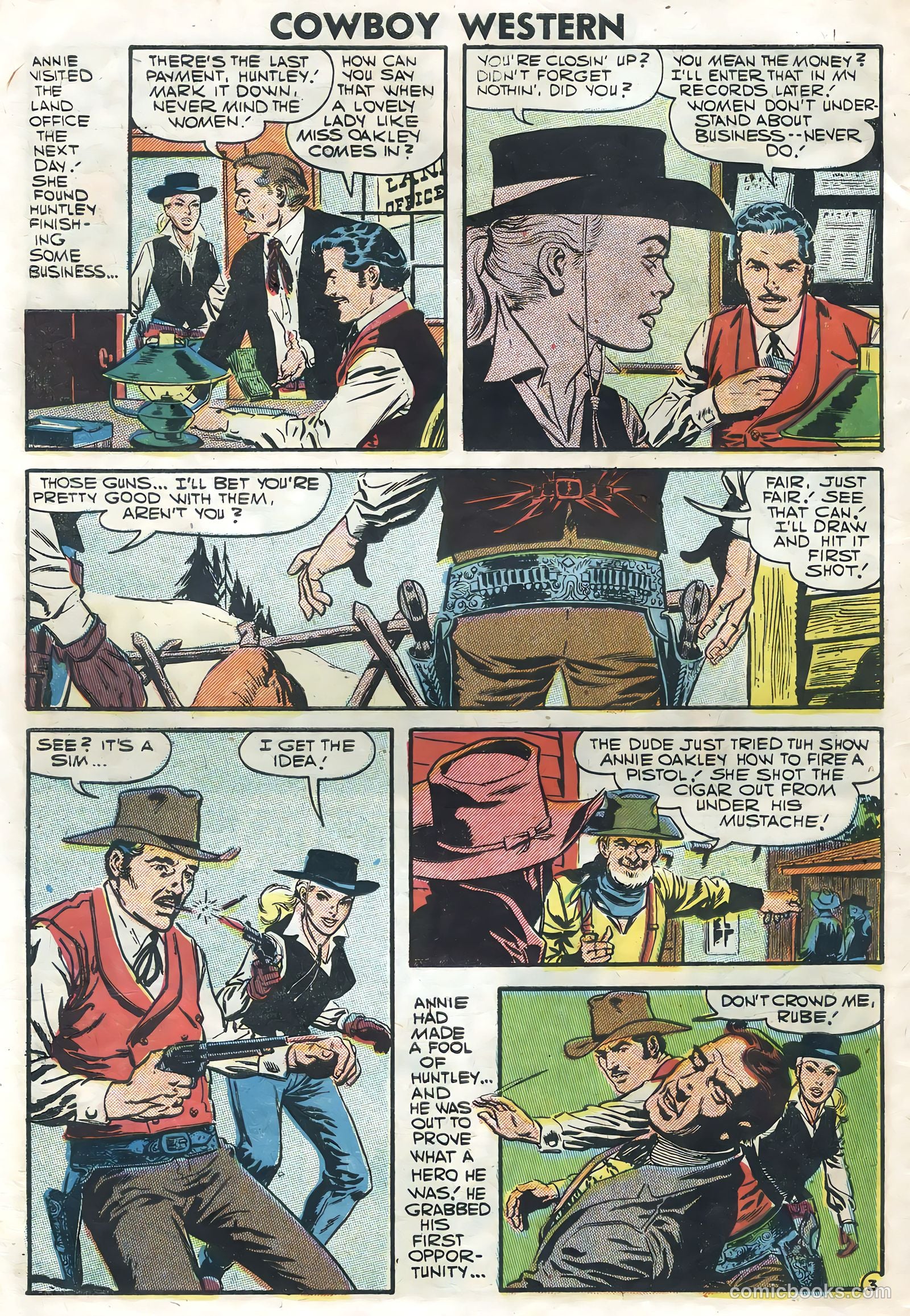 Cowboy Western #64 (1957) — page 30 of 36