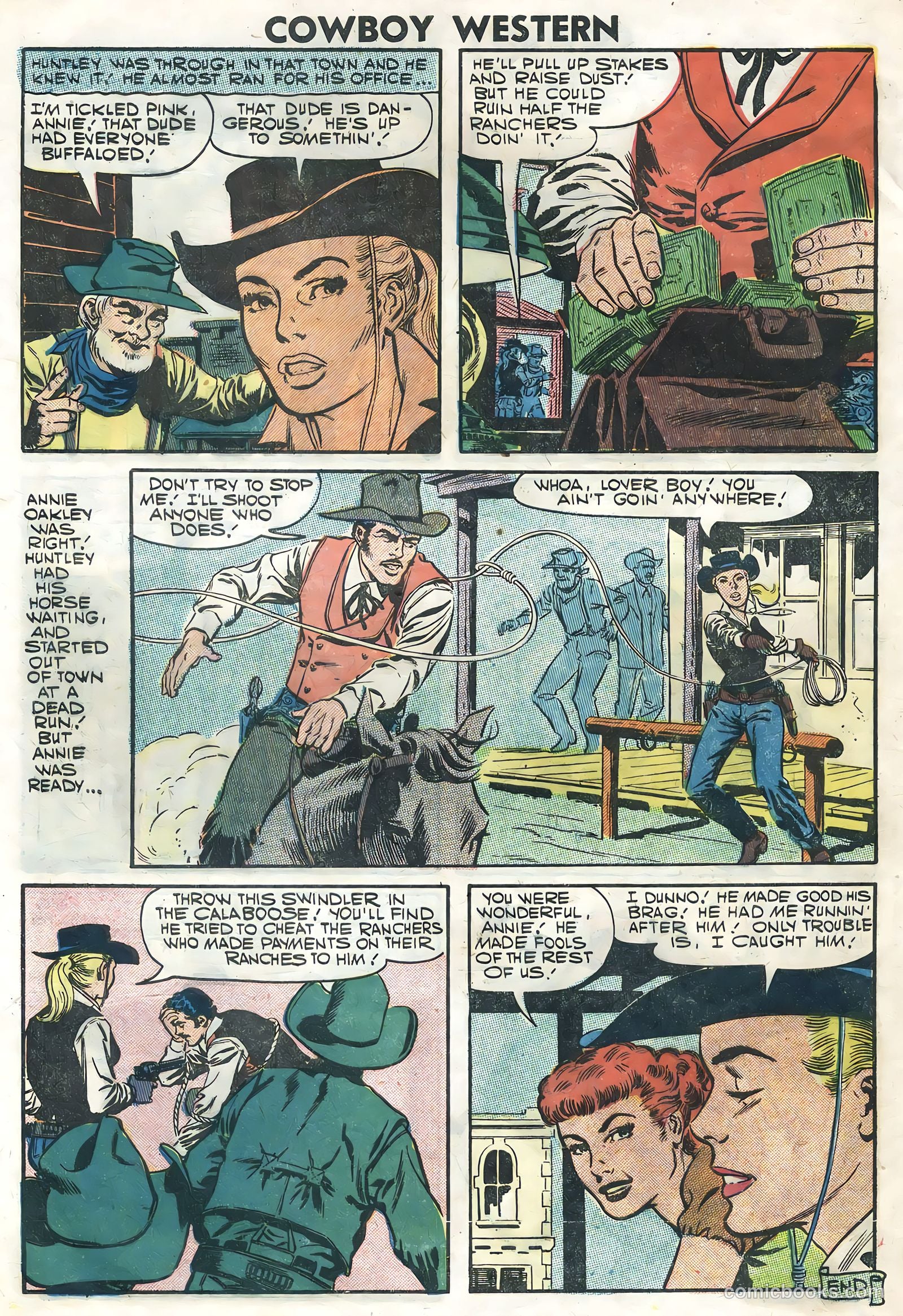 Cowboy Western #64 (1957) — page 32 of 36