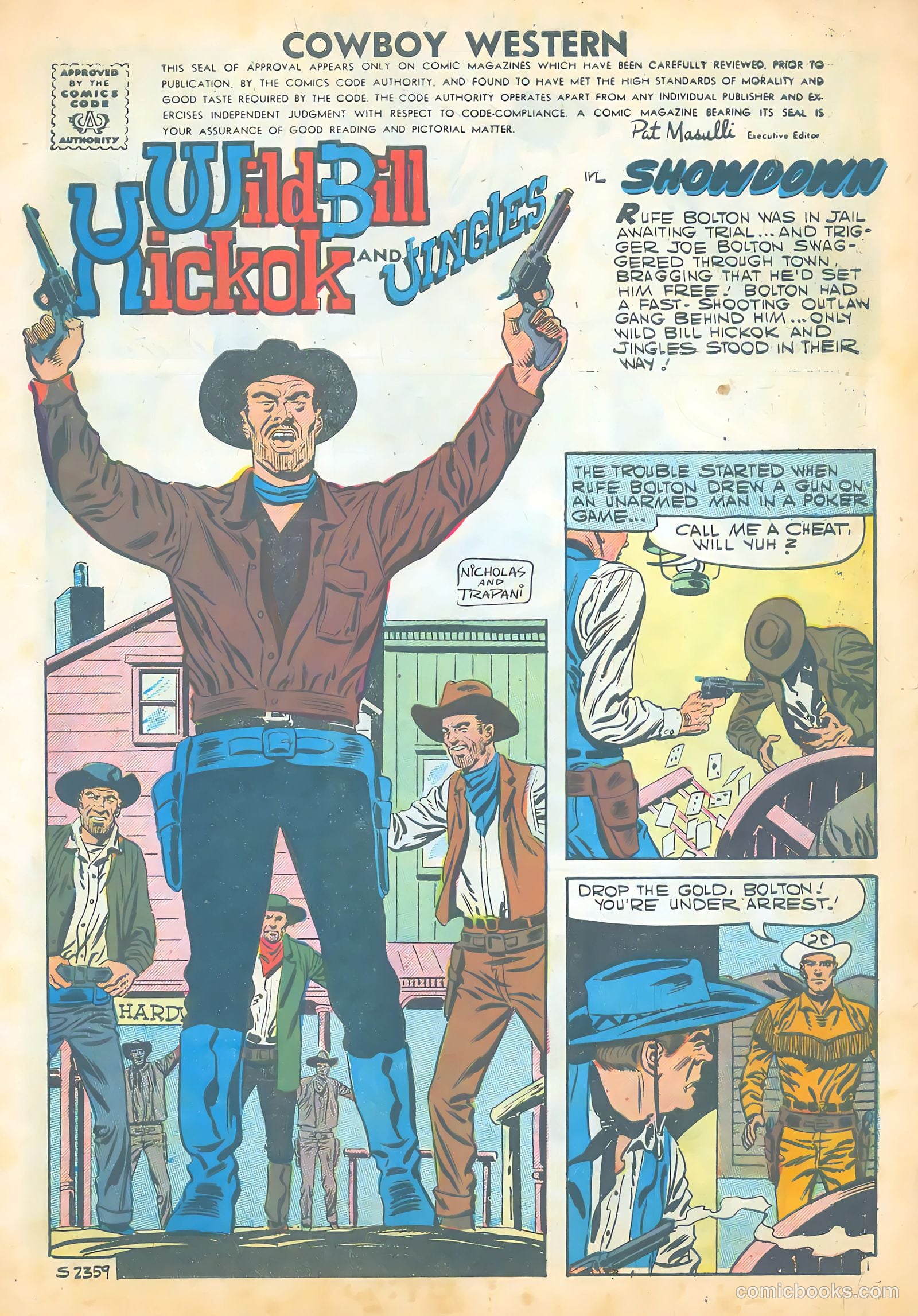 Cowboy Western #65 (1957) — page 3 of 36