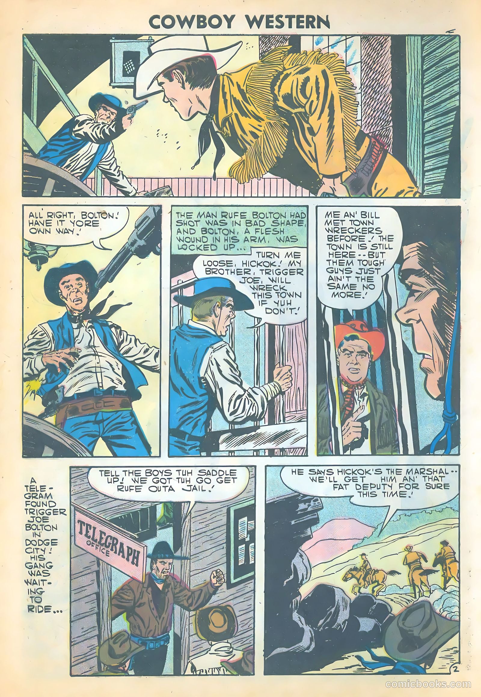 Cowboy Western #65 (1957) — page 4 of 36