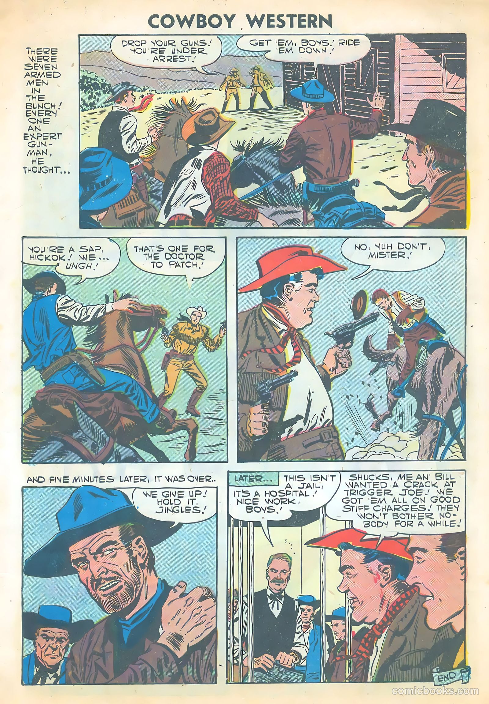 Cowboy Western #65 (1957) — page 9 of 36