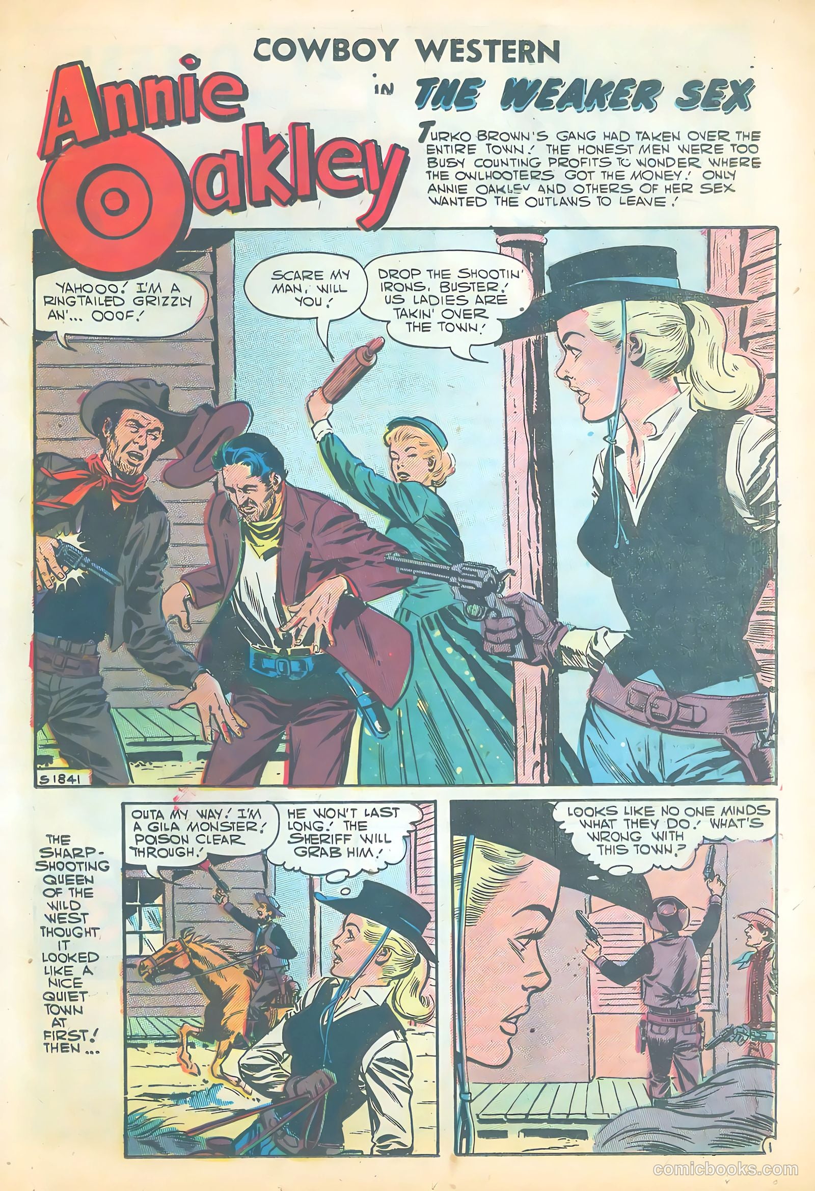 Cowboy Western #65 (1957) — page 21 of 36