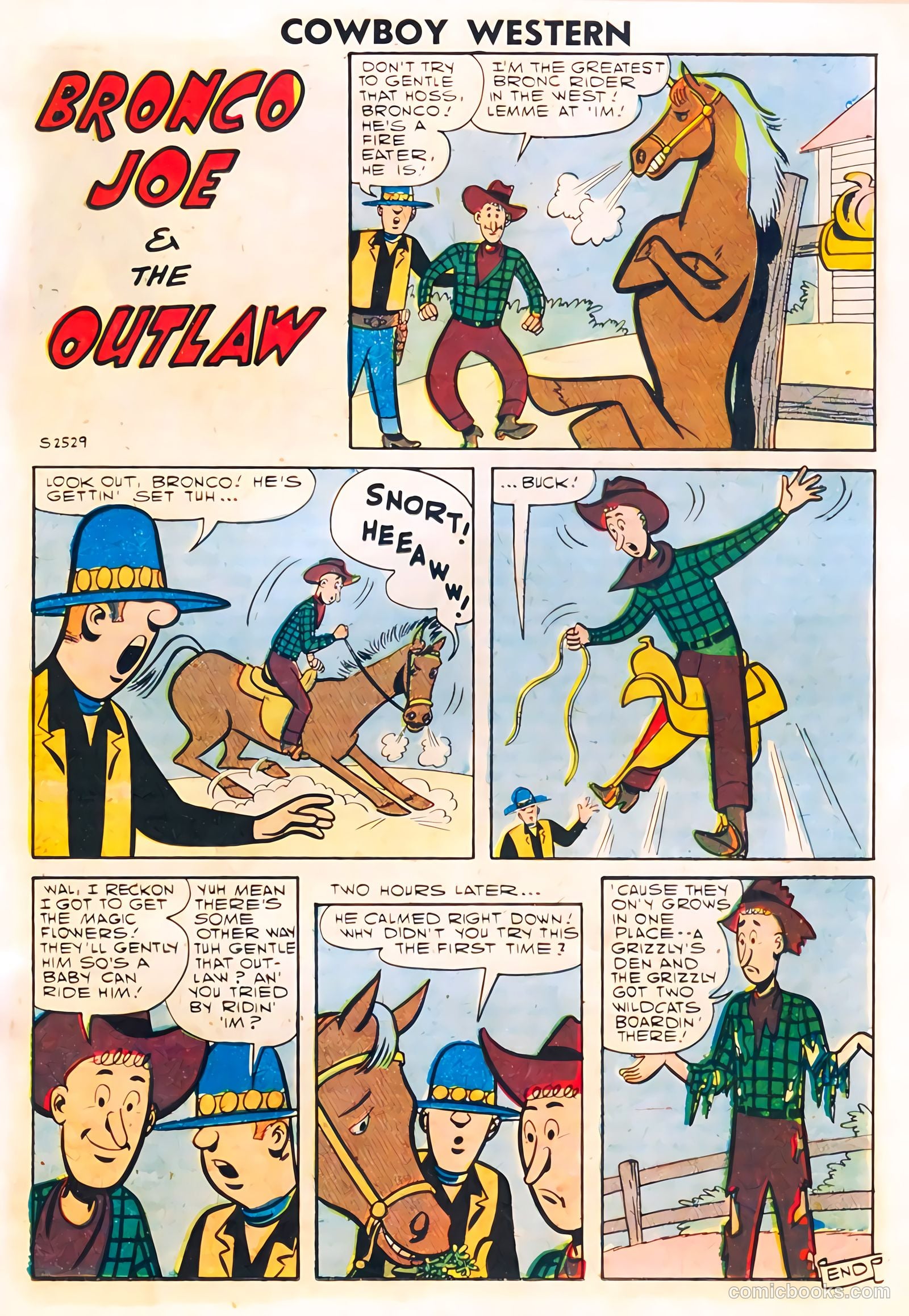 Cowboy Western #66 (1958) — page 17 of 36