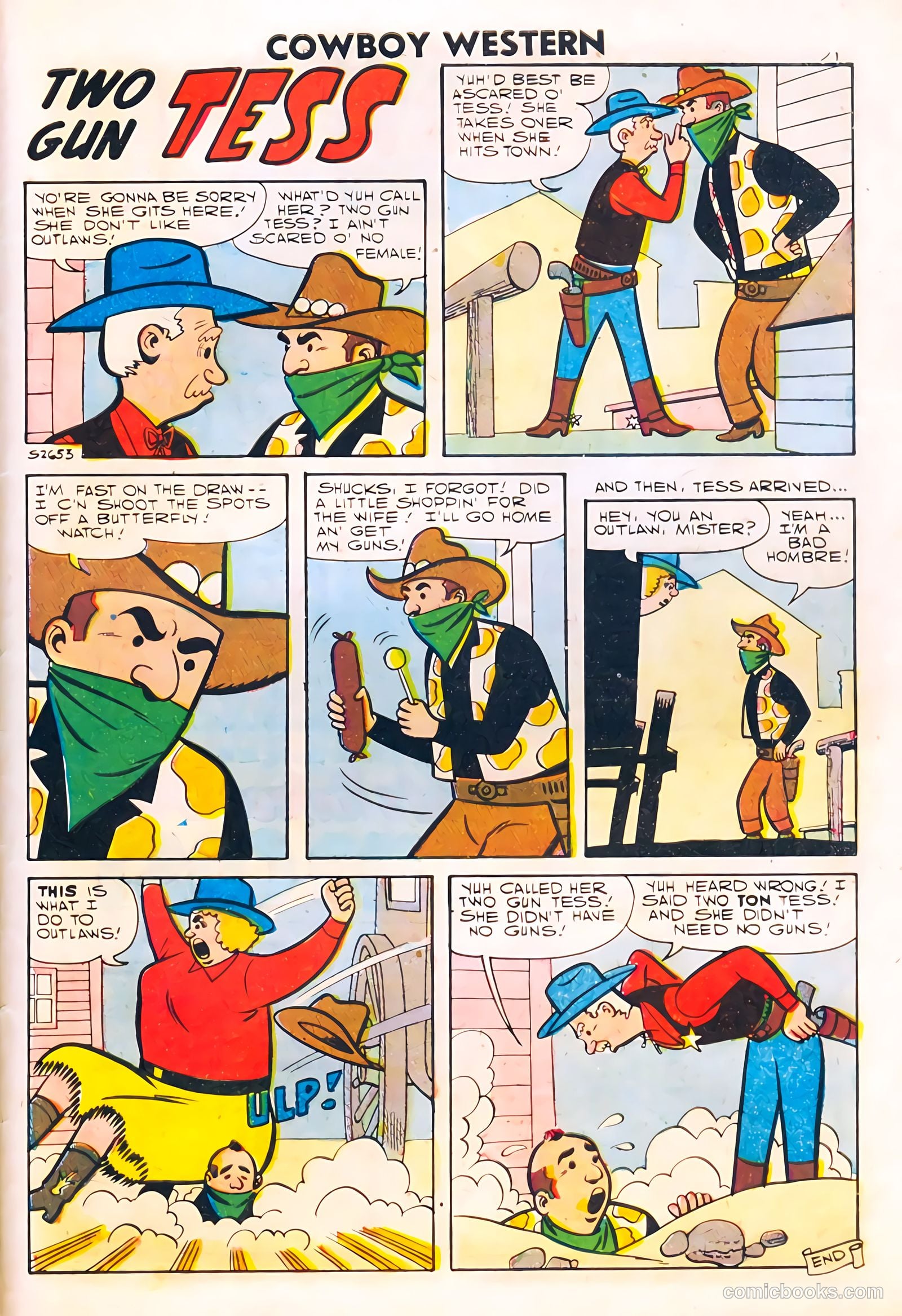 Cowboy Western #66 (1958) — page 33 of 36