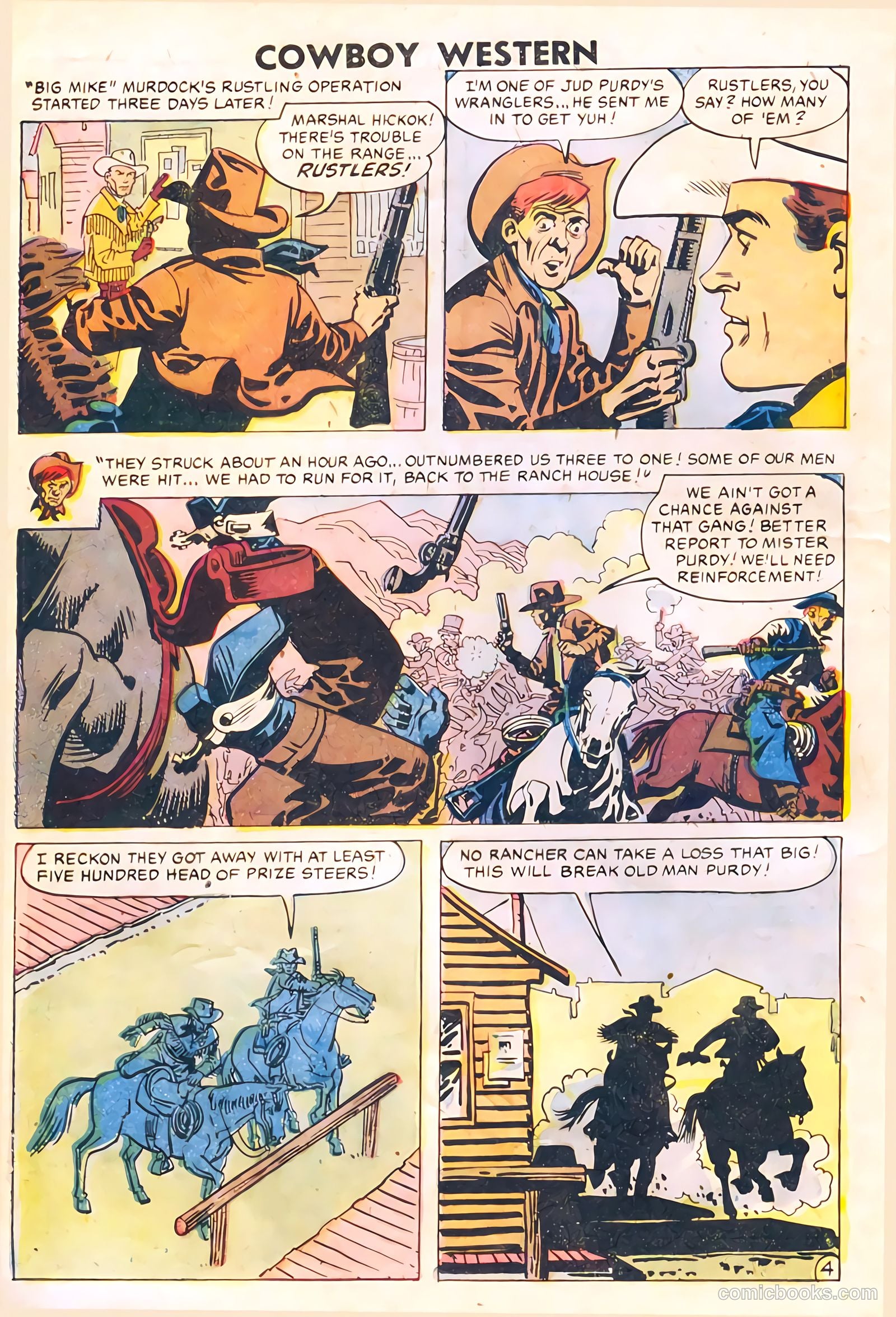 Cowboy Western #67 (1958) — page 6 of 68
