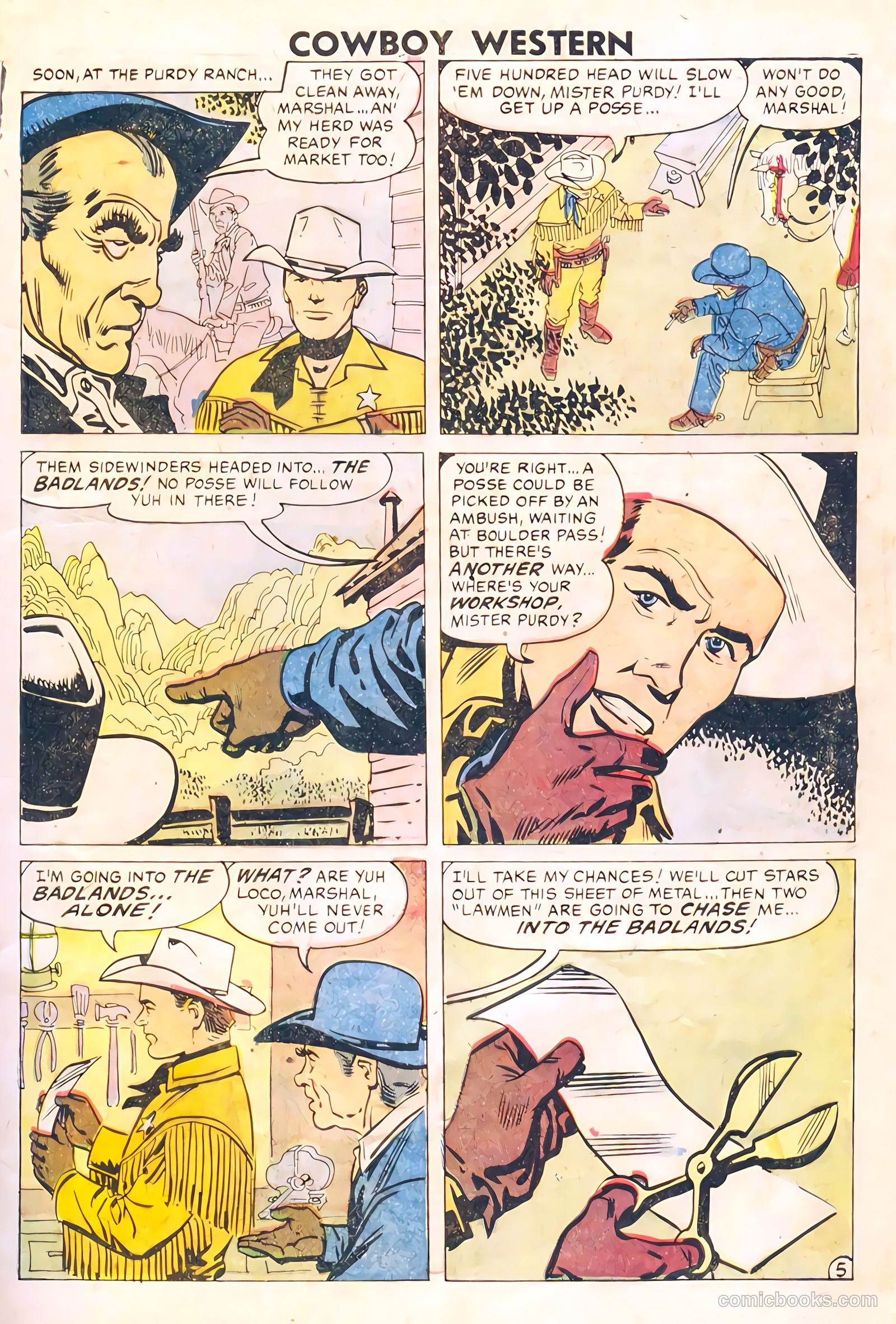 Cowboy Western #67 (1958) — page 7 of 68