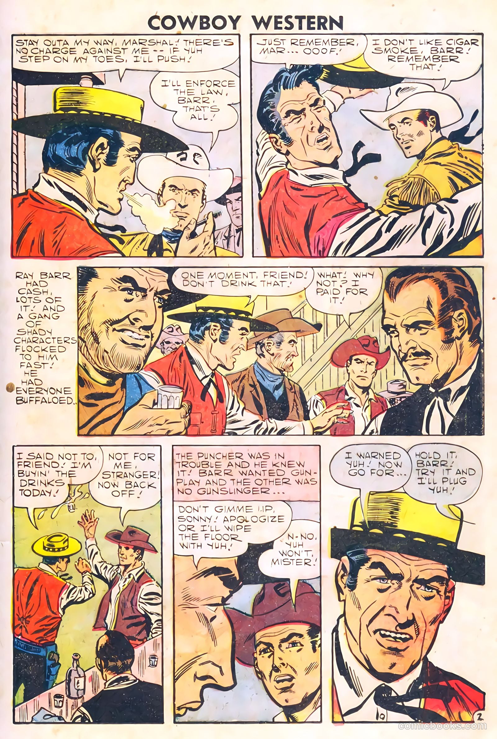 Cowboy Western #67 (1958) — page 23 of 68
