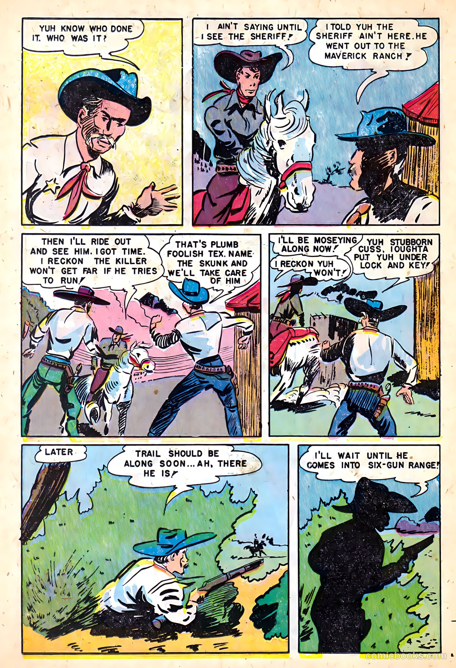 Cowboy Western Comics #17 (1957) — page 14 of 36