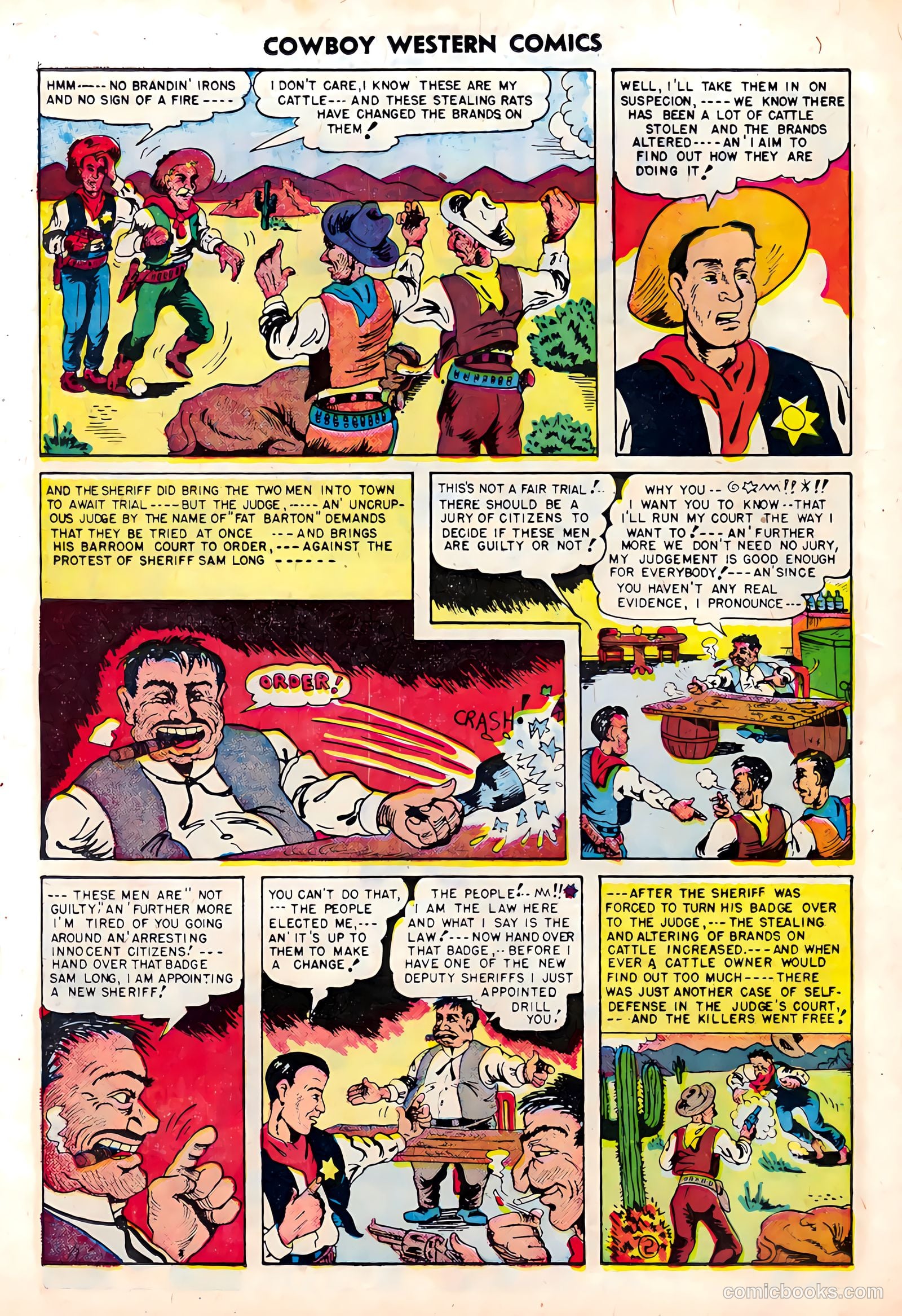 Cowboy Western Comics #21 (1949) — page 8 of 36