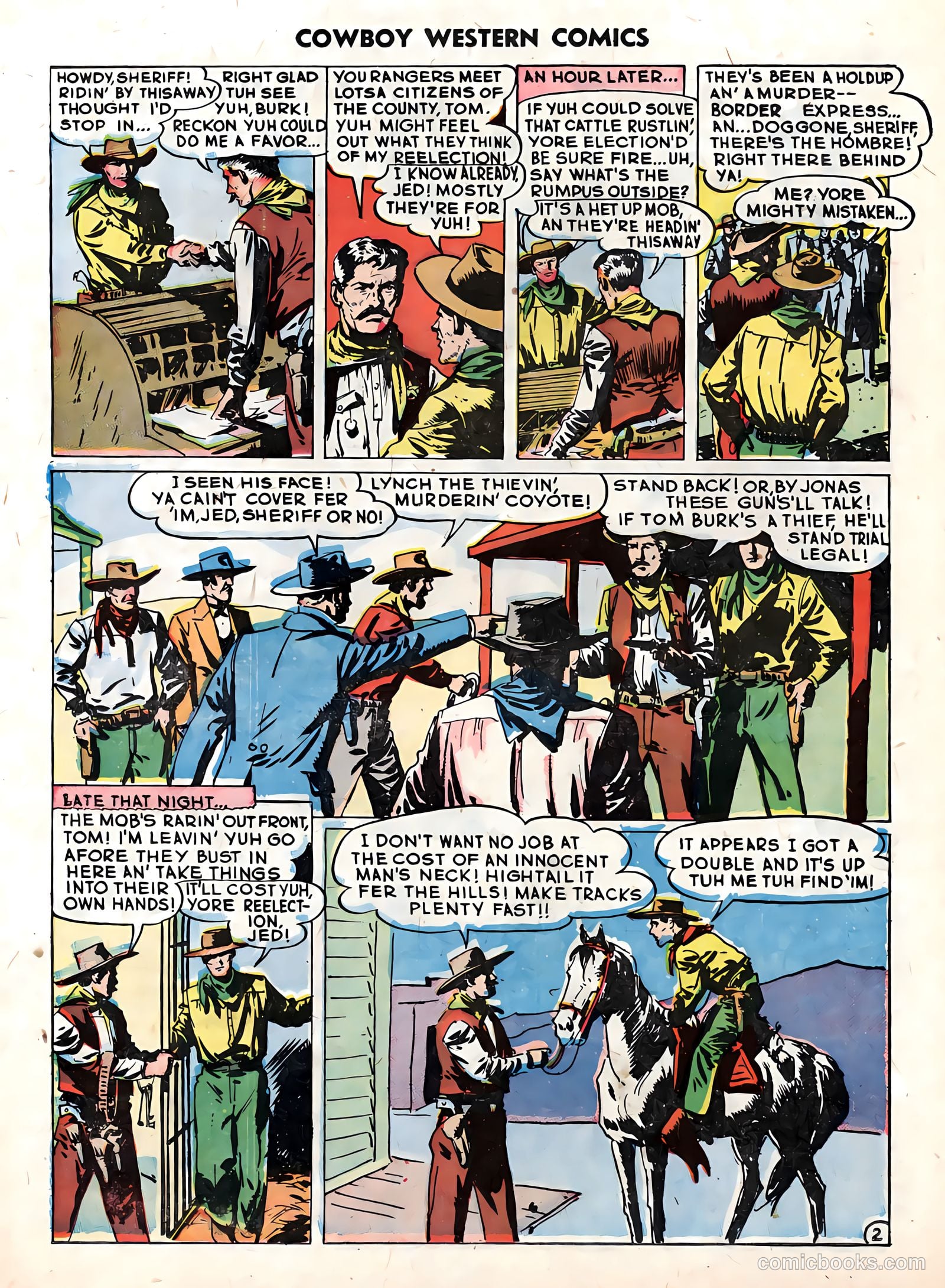Cowboy Western Comics #22 (1949) — page 32 of 36