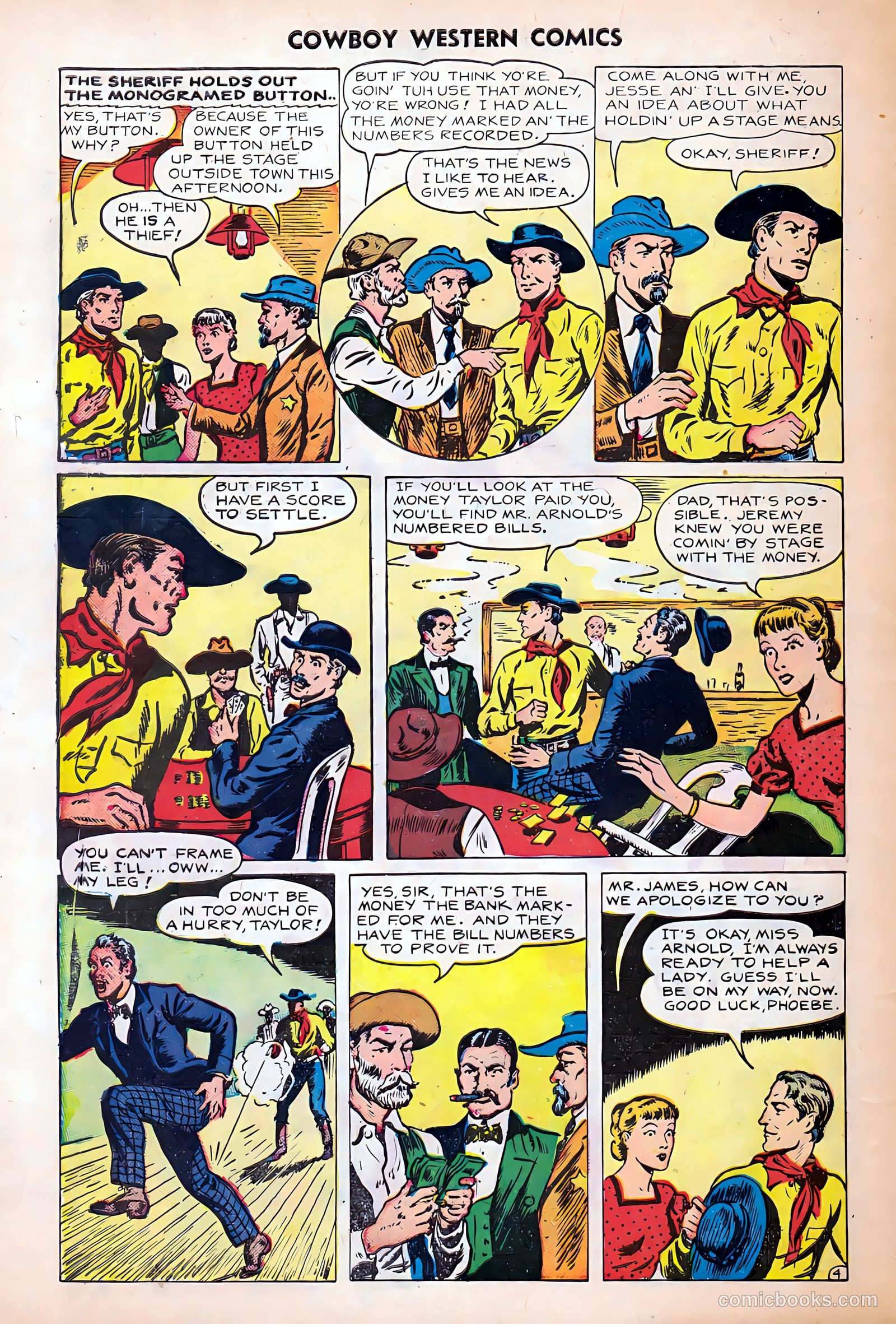 Cowboy Western Comics #24 (1949) — page 34 of 36