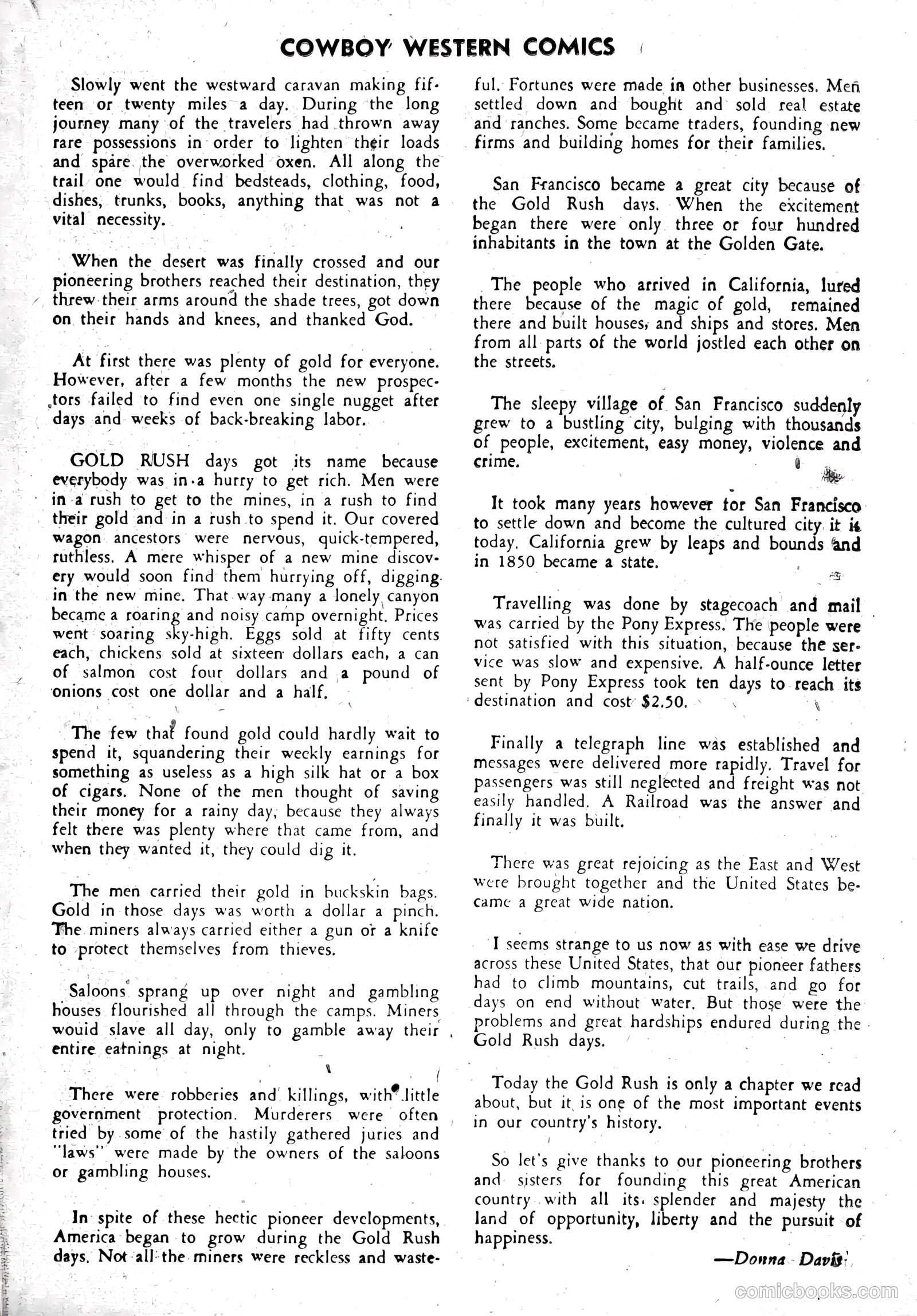 Cowboy Western Comics #24 (1949) — page 19 of 36