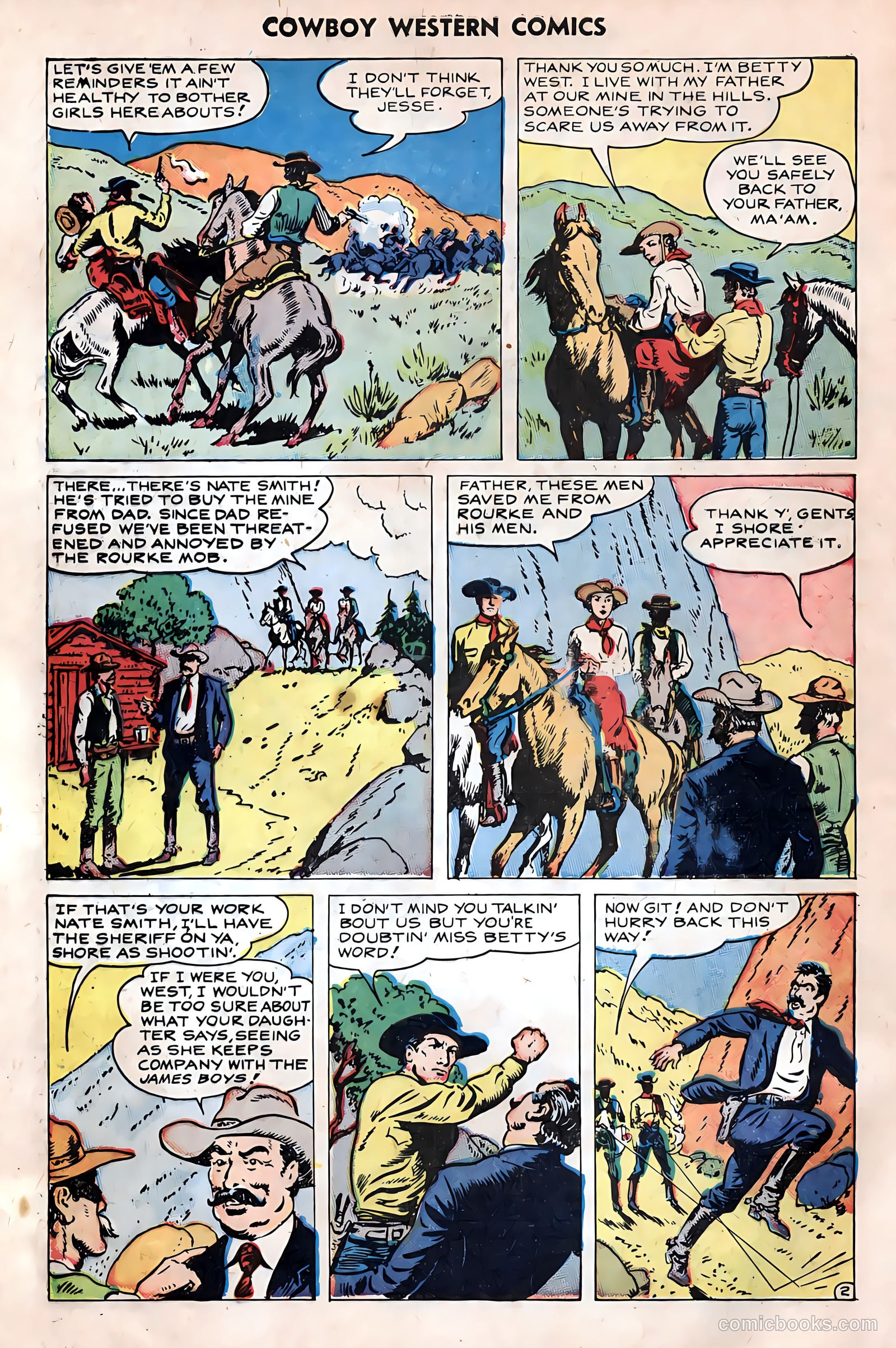 Cowboy Western Comics #25 (1949) — page 4 of 36