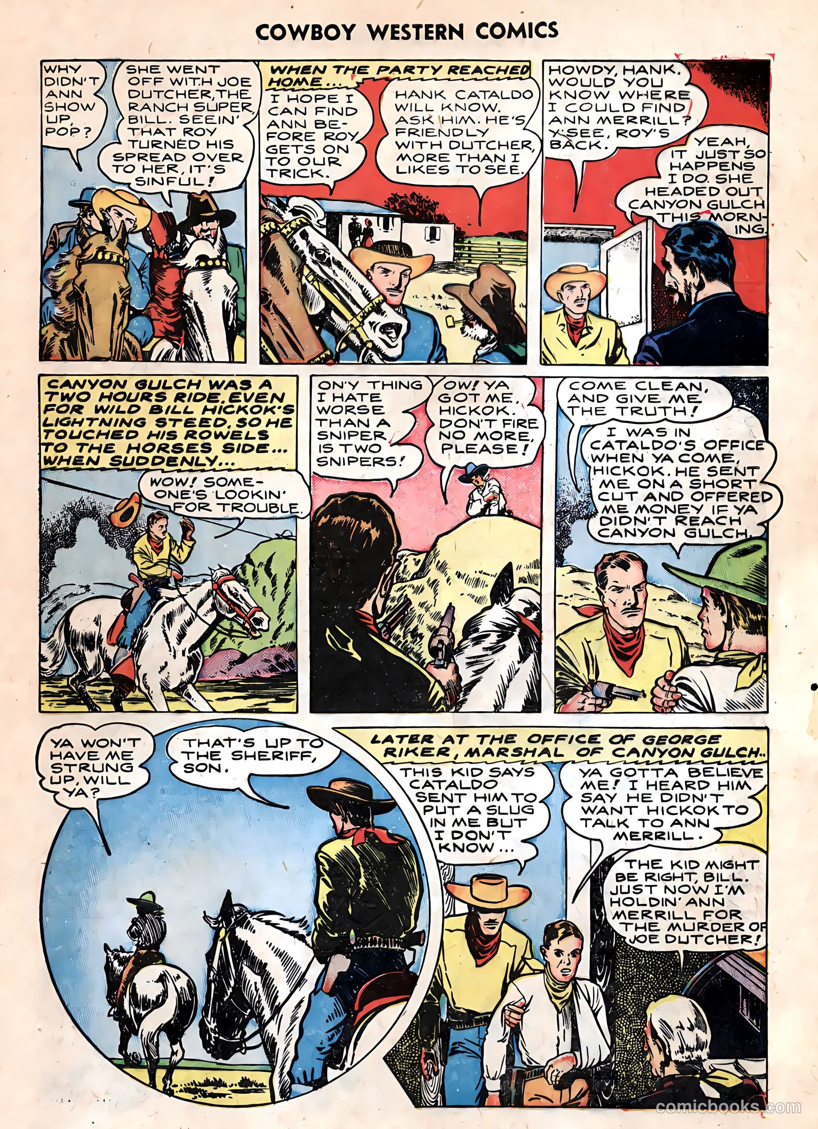 Cowboy Western Comics #25 (1949) — page 9 of 36