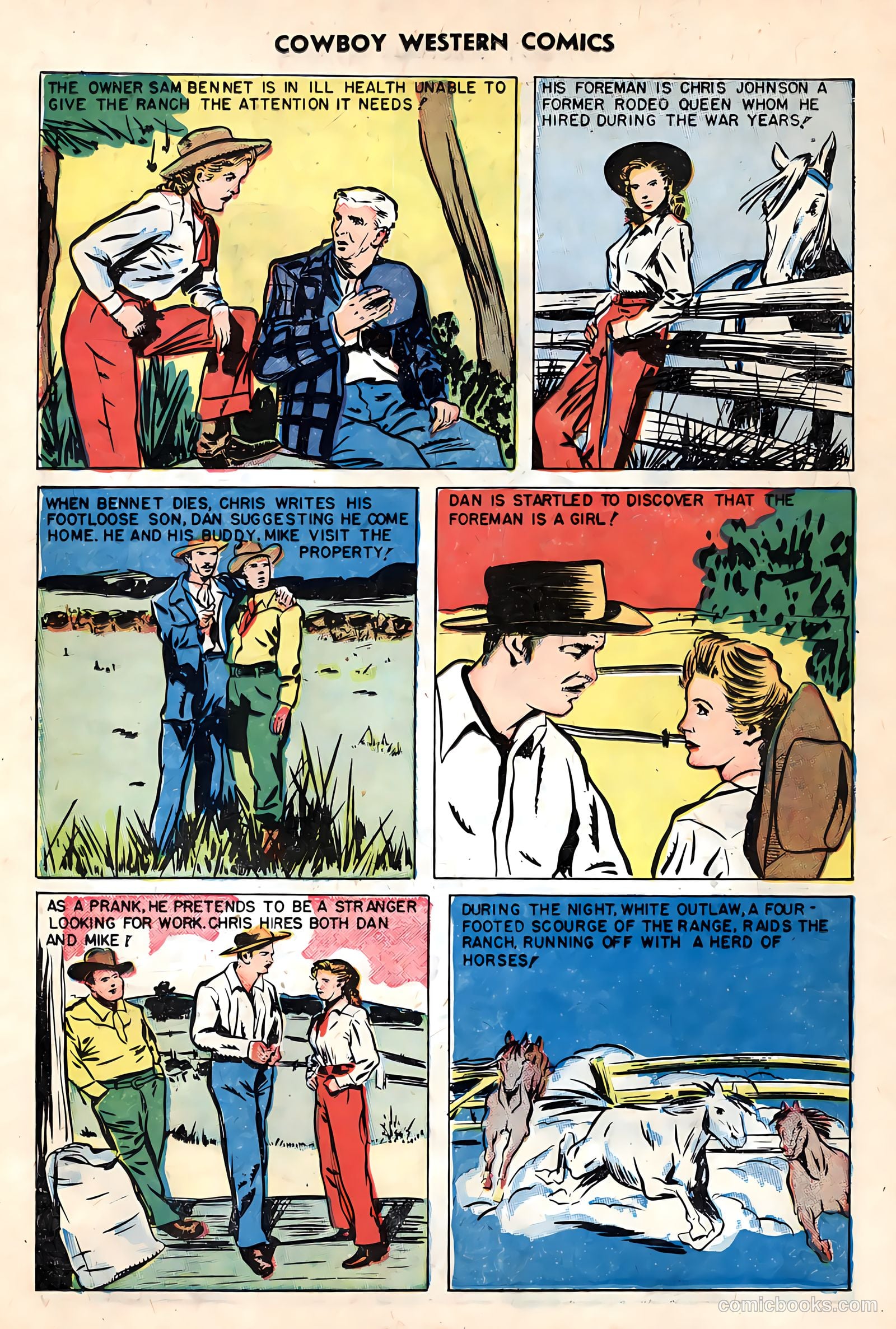 Cowboy Western Comics #25 (1949) — page 22 of 36
