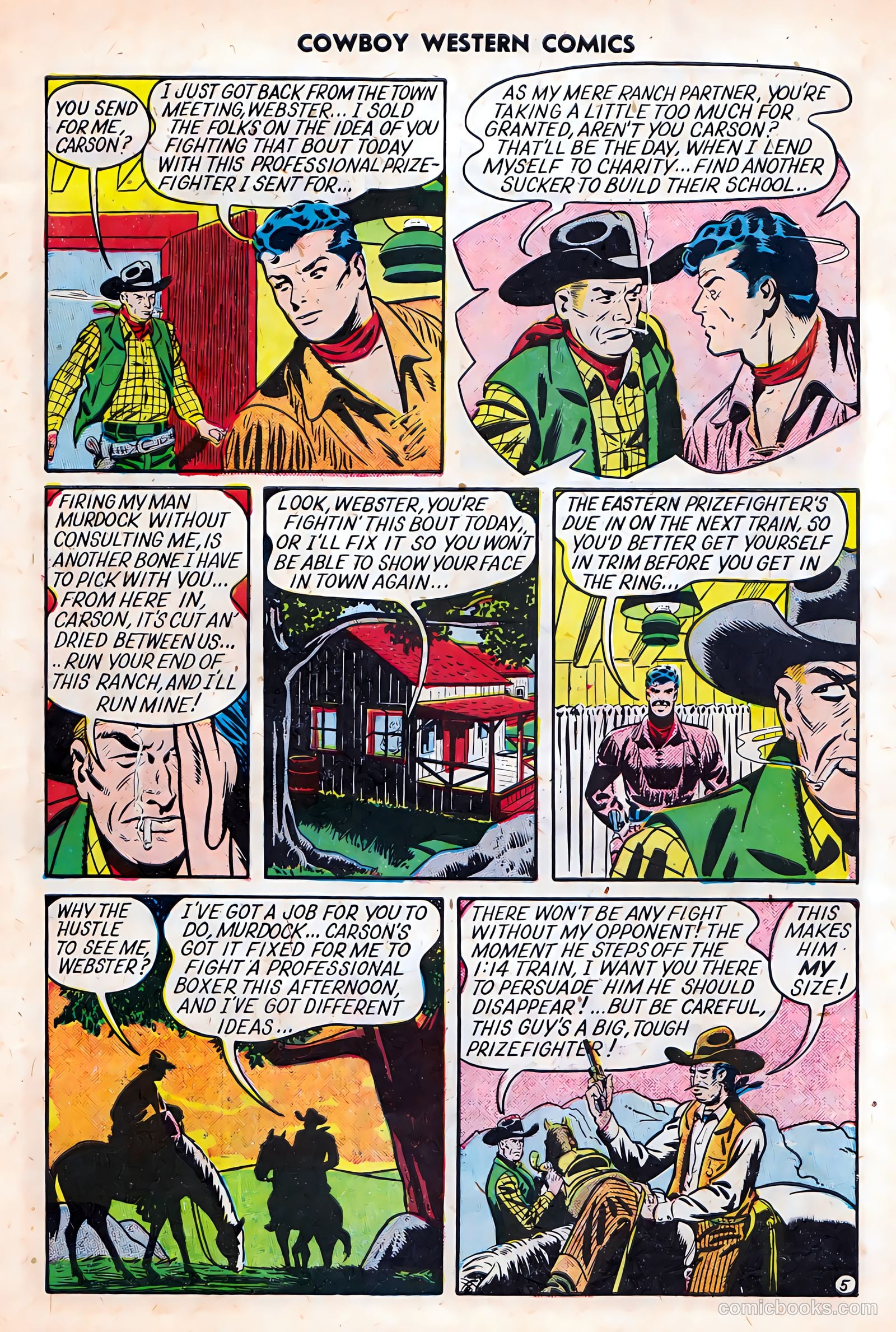 Cowboy Western Comics #27 (1950) — page 7 of 36