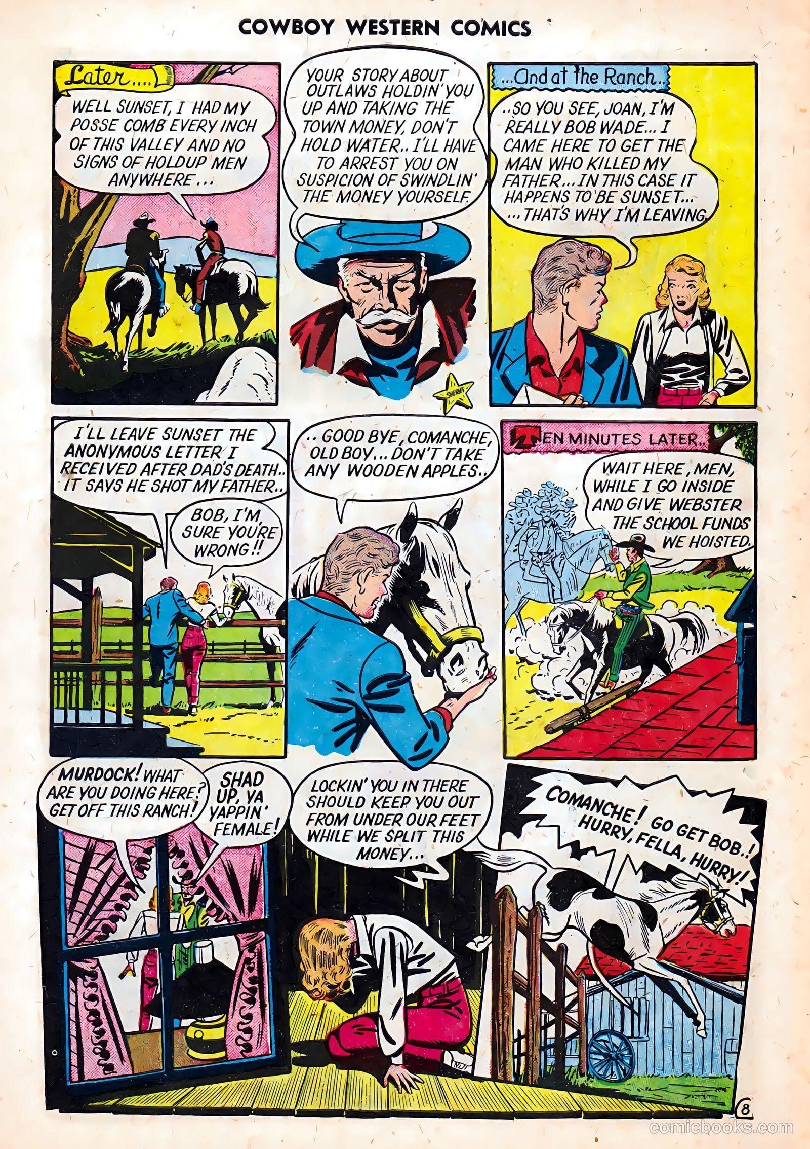Cowboy Western Comics #27 (1950) — page 10 of 36