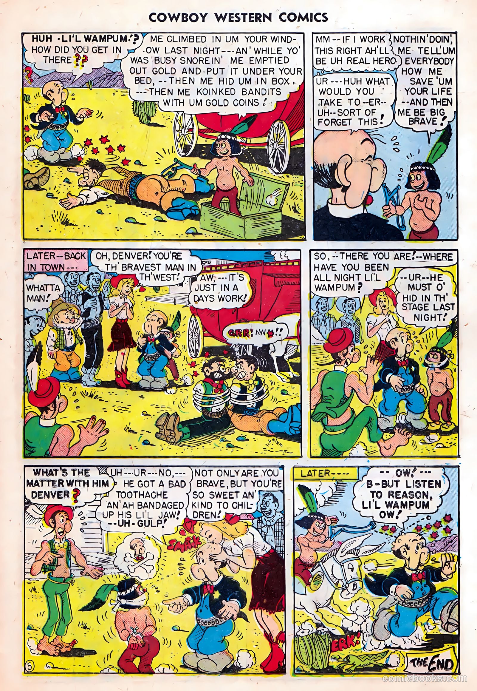 Cowboy Western Comics #27 (1950) — page 25 of 36