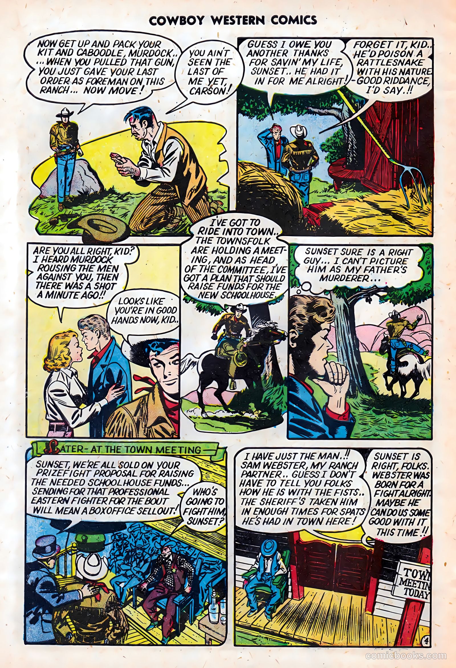 Cowboy Western Comics #27 (1950) — page 6 of 36