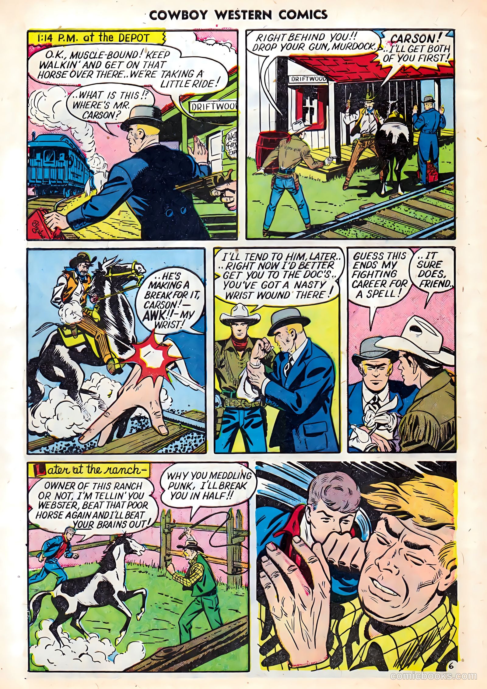 Cowboy Western Comics #27 (1950) — page 8 of 36