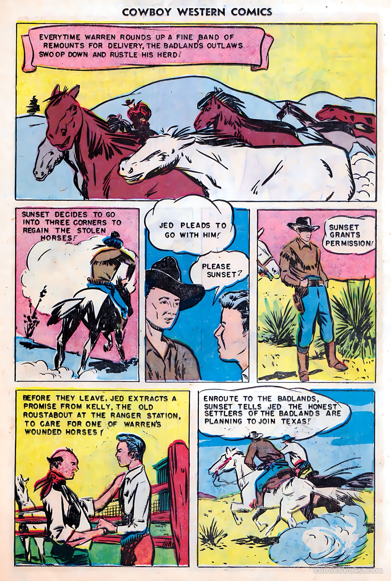 Cowboy Western Comics #28 (1950) — page 23 of 36
