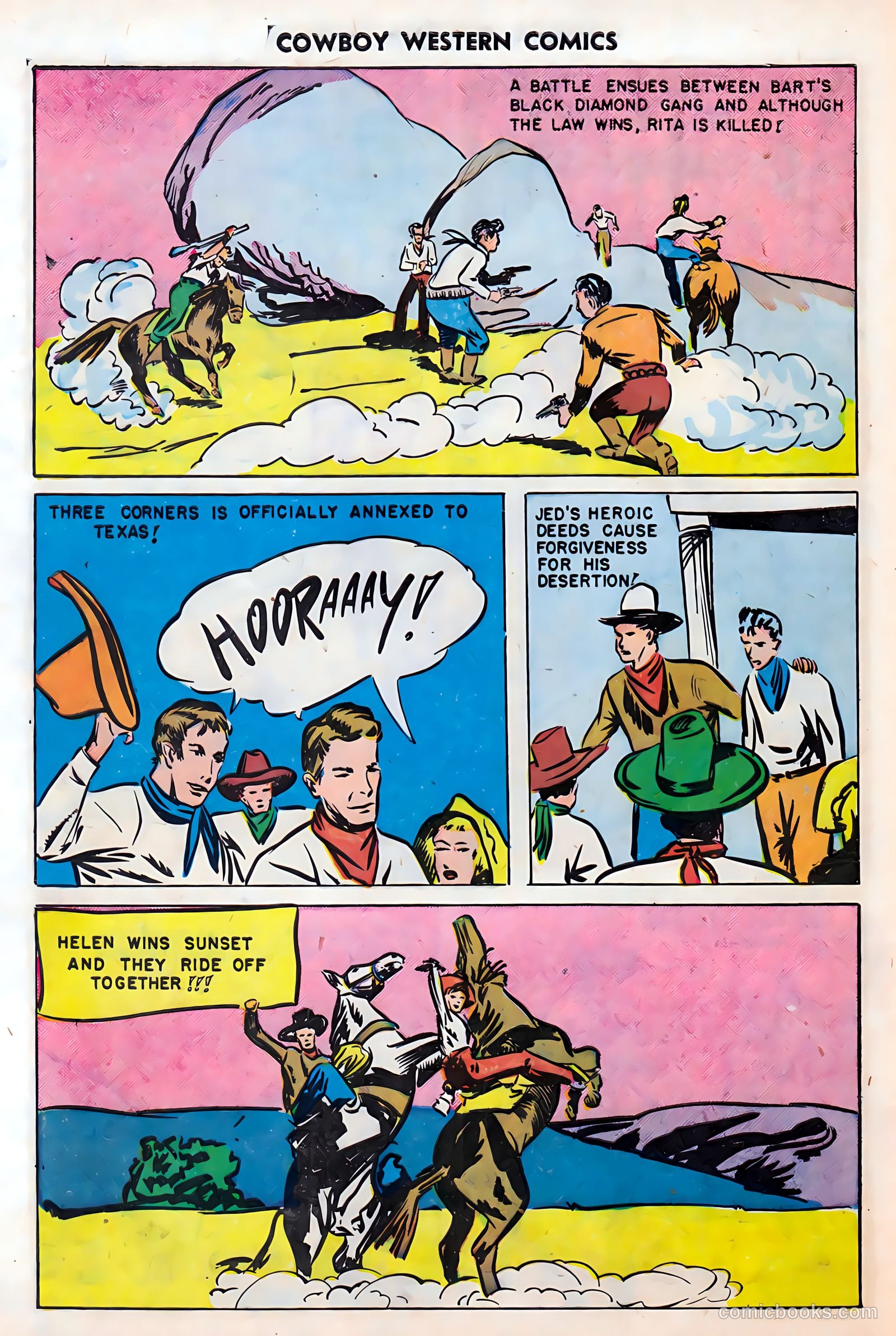 Cowboy Western Comics #28 (1950) — page 28 of 36