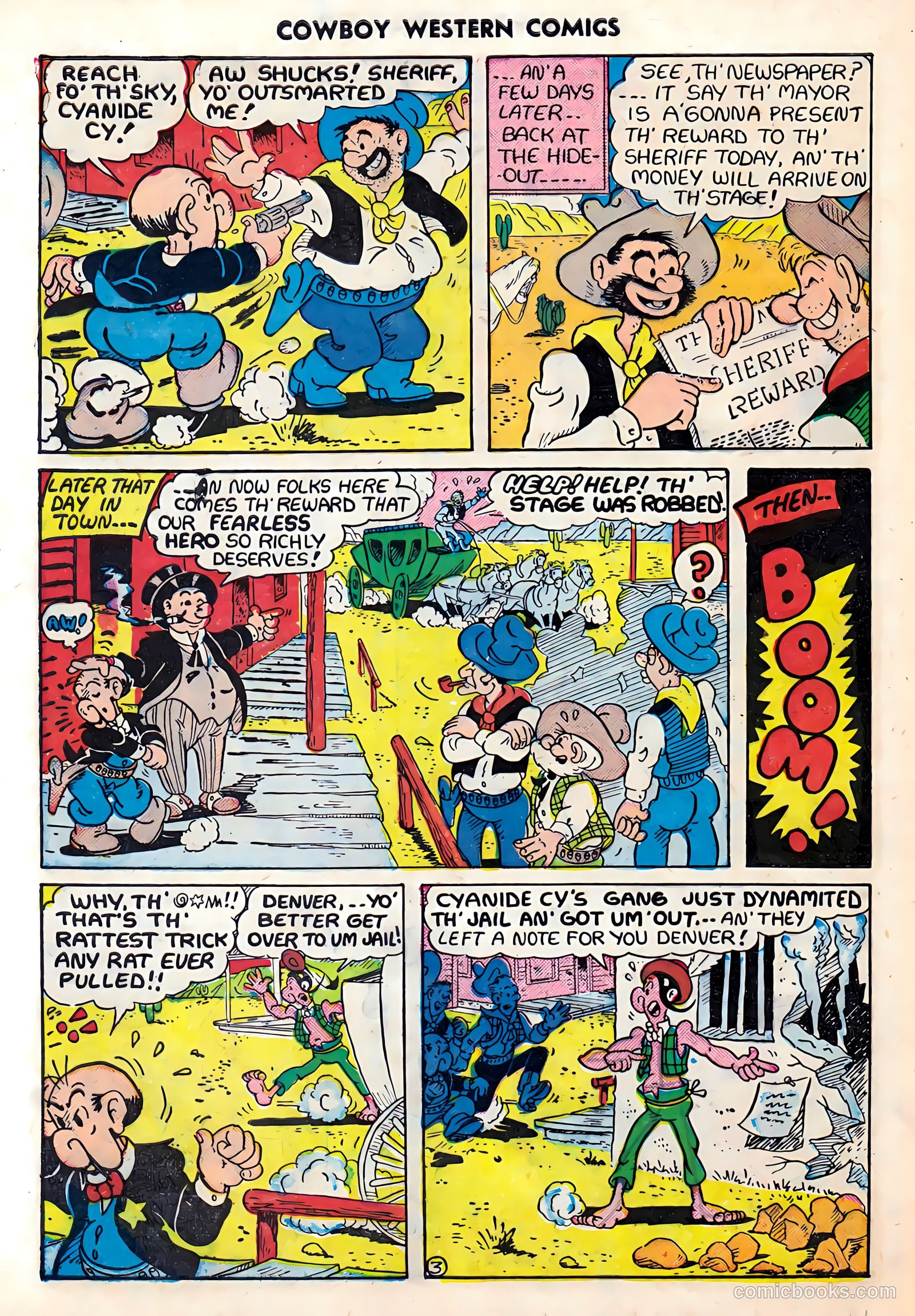 Cowboy Western Comics #28 (1950) — page 32 of 36